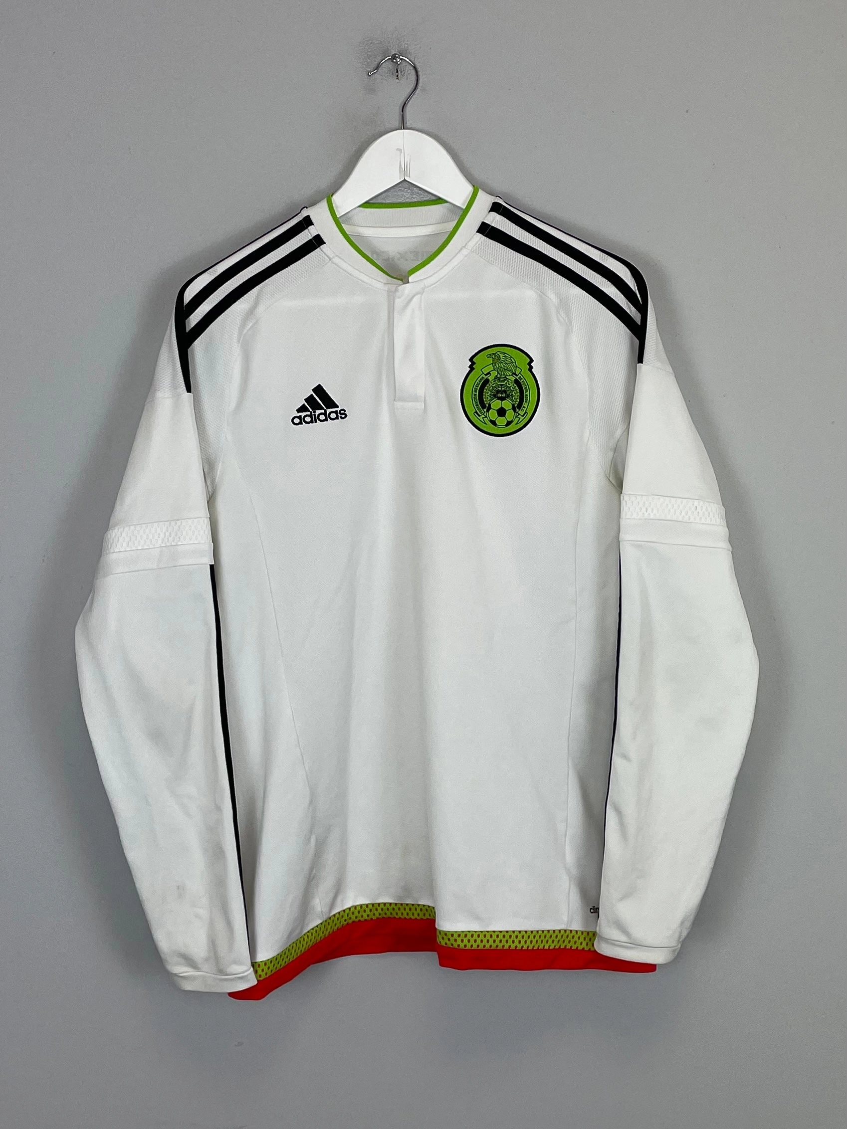 2015/16 MEXICO L/S AWAY SHIRT (M) ADIDAS Heat Zone Fit Eco Friendly Recycled Polyester