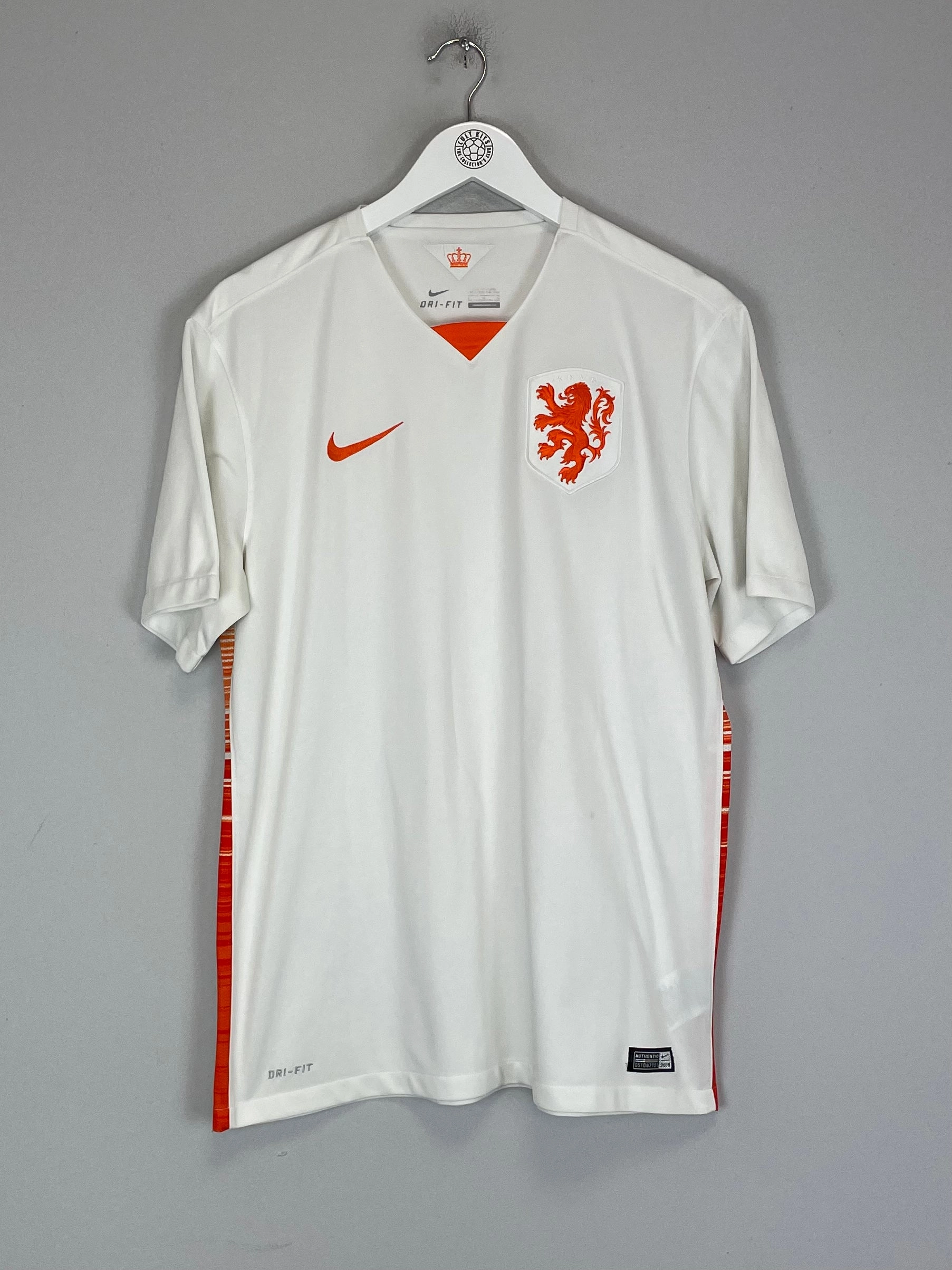 Non Slip Hem 2015 NETHERLANDS AWAY SHIRT (L) NIKE