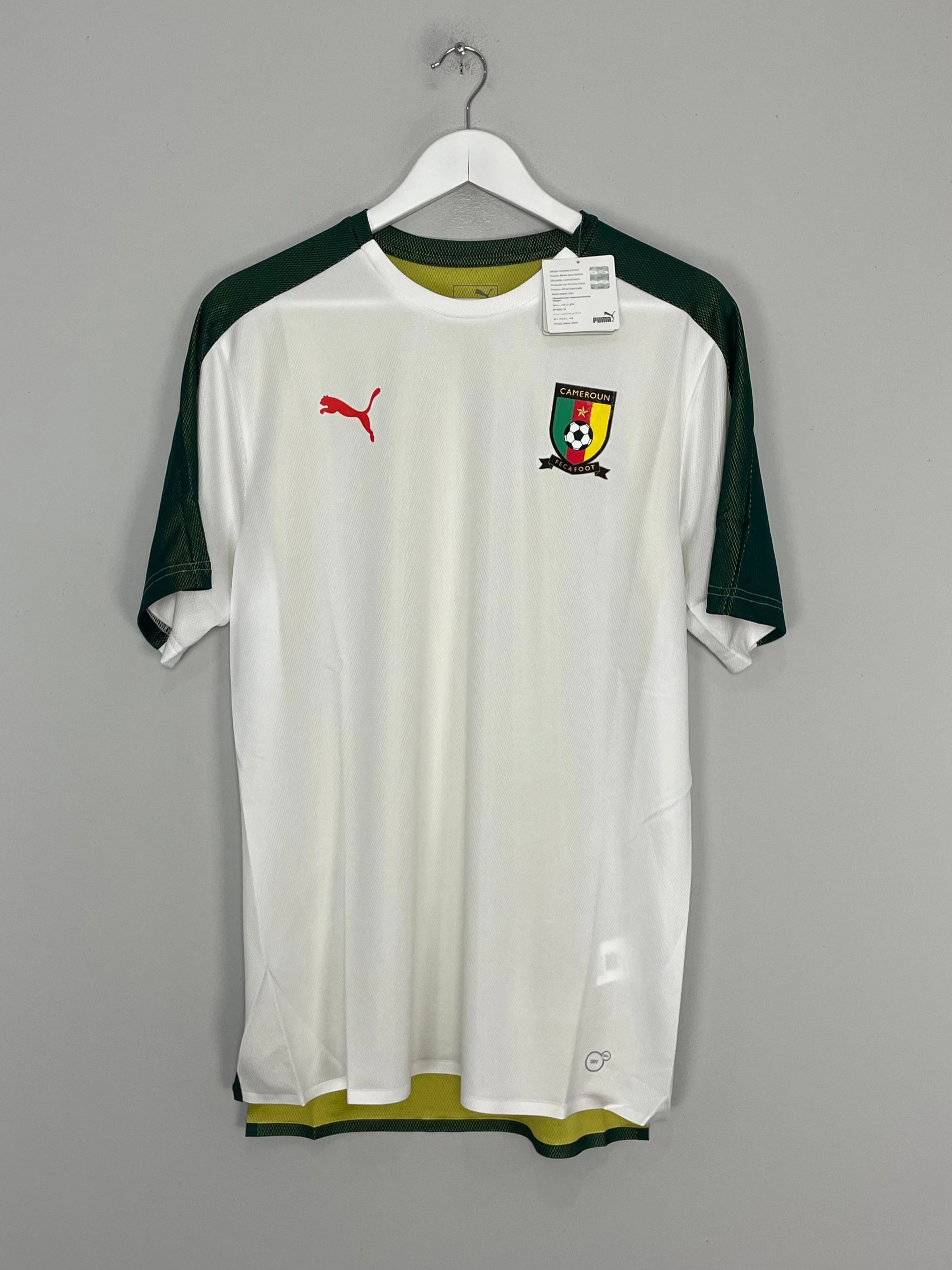 2016/17 CAMEROON *BNWT* TRAINING SHIRT (MULTIPLE SIZES) PUMA Ribbed collar High Performance