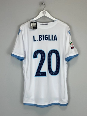 Reflective Detailing All Day Fit 2016/17 LAZIO BIGLIA #20 *BNWT* THIRD SHIRT (XL) MACRON