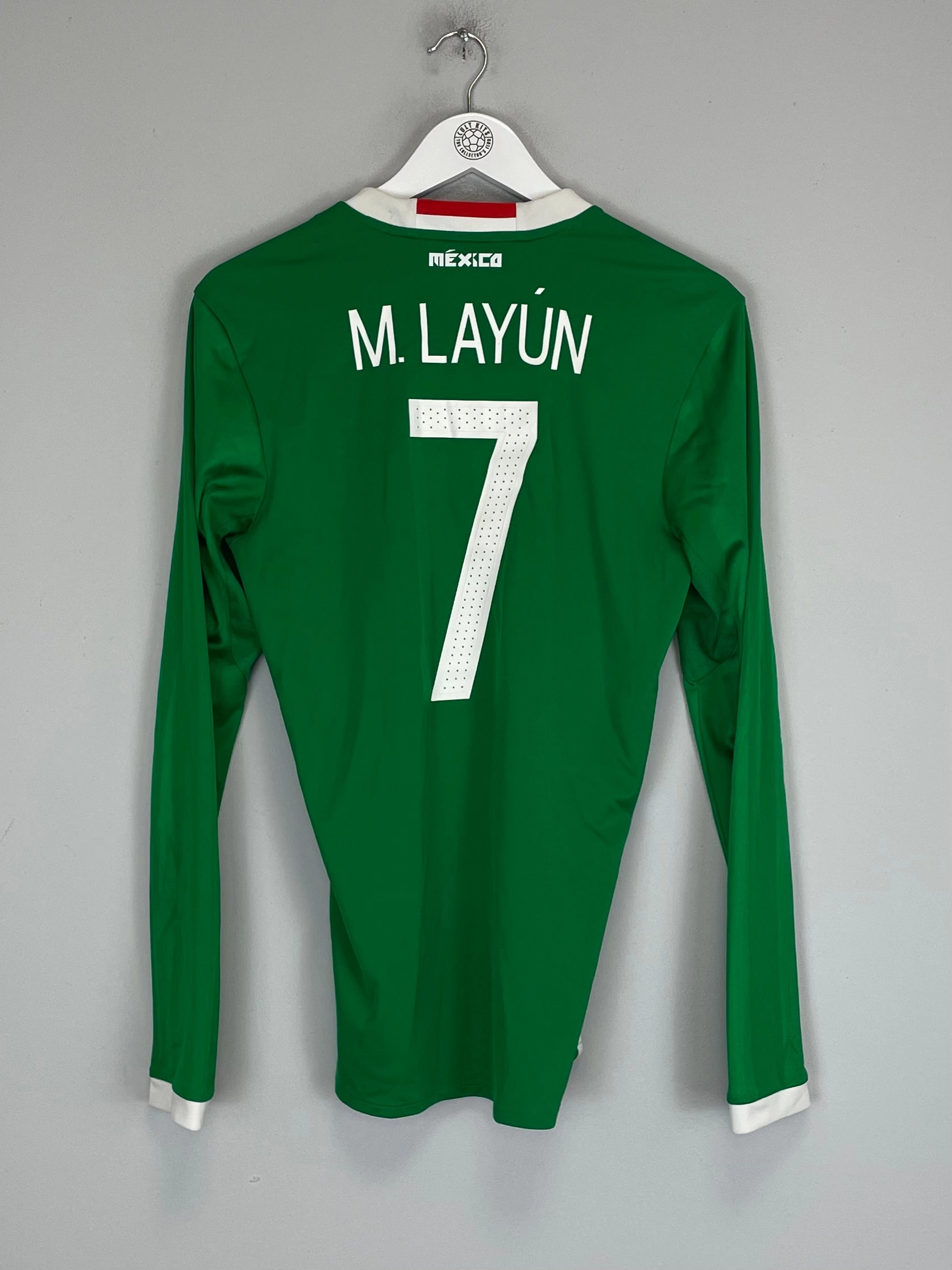 2016/17 MEXICO M.LAYUN #7 L/S HOME SHIRT (S) ADIDAS Flex Foam Reinforced