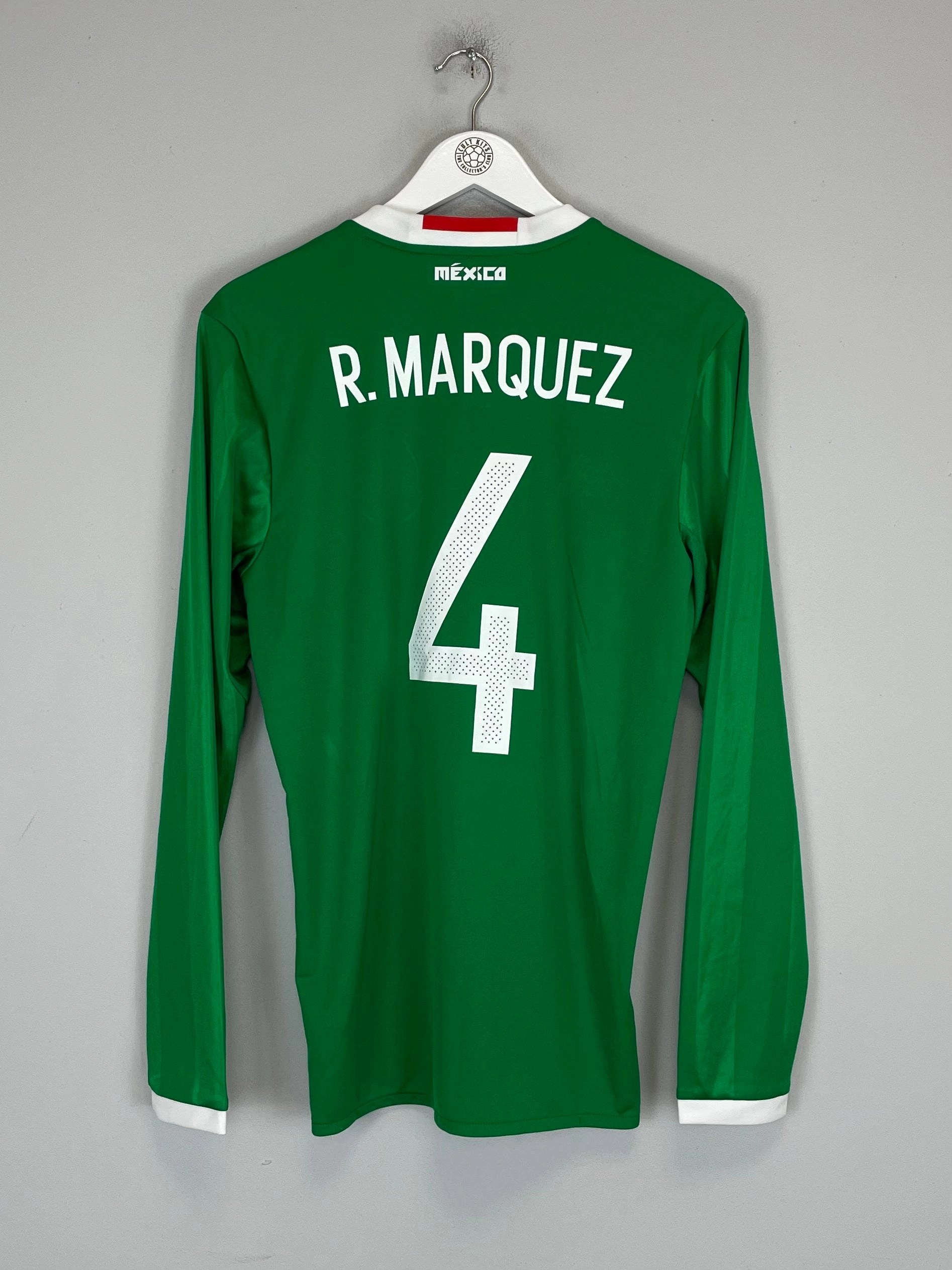 Form Fit 2016/17 MEXICO R.MARQUEZ #4 L/S HOME SHIRT (M) ADIDAS