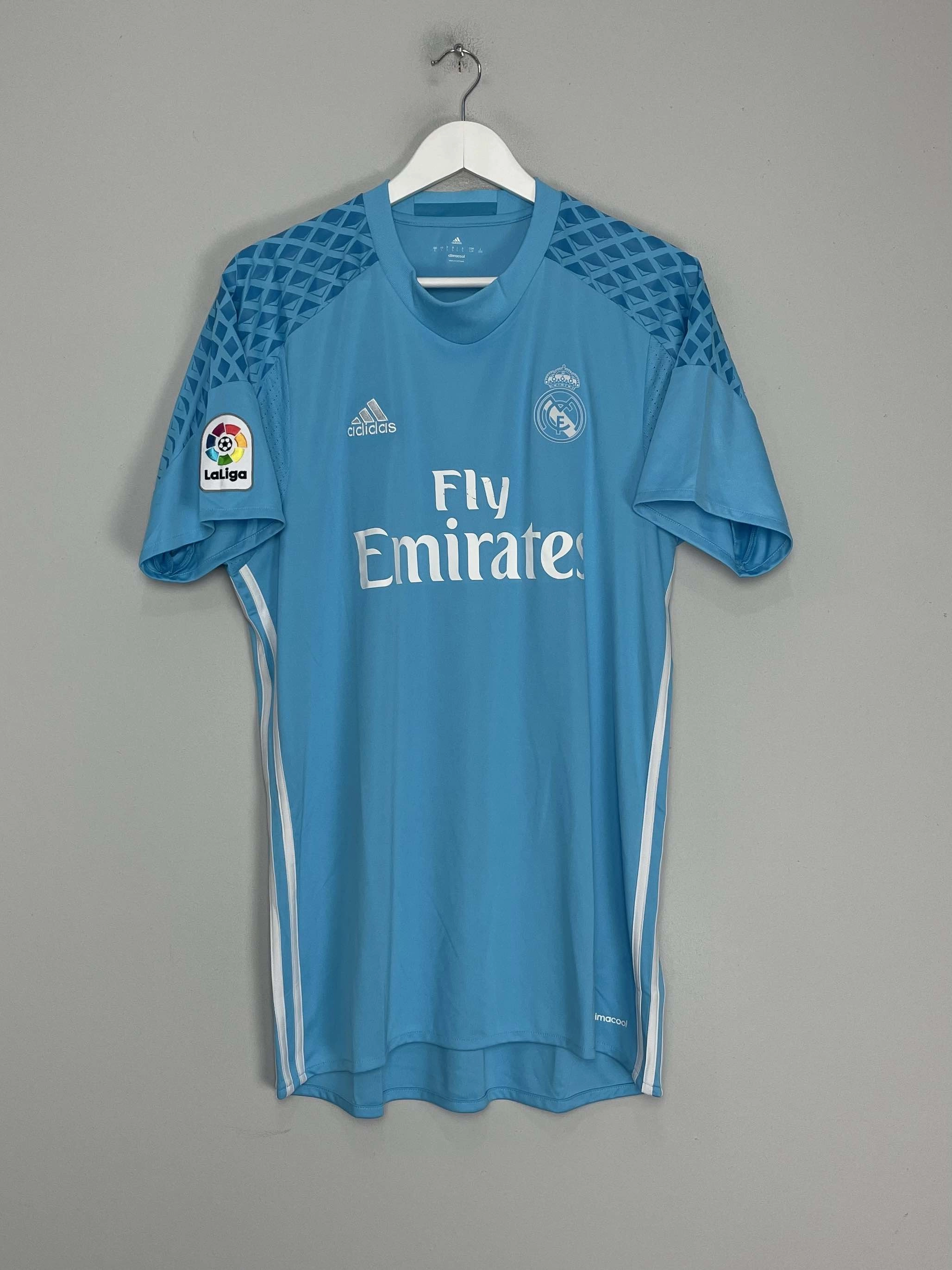 Quick Dry Technology Moisture Wicking Technology 2016/17 REAL MADRID GK SHIRT (L) ADIDAS
