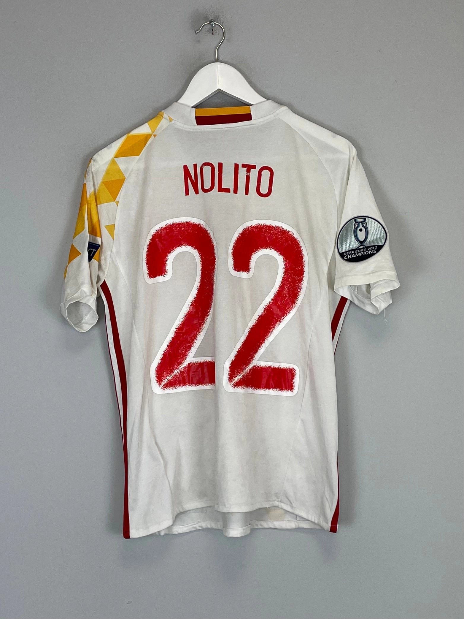 2016/17 SPAIN NOLITO #22 AWAY SHIRT (S) ADIDAS Anti Snag Fabric
