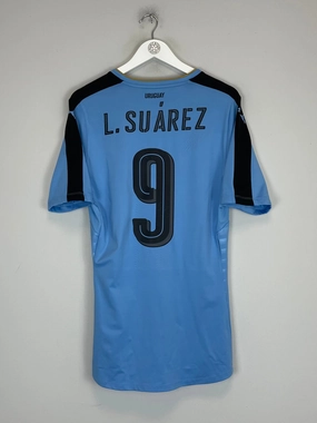 2016/17 URUGUAY SUAREZ #9 *PLAYER ISSUE* HOME SHIRT (XL) PUMA Cool Texture Thermal Insulation Layer