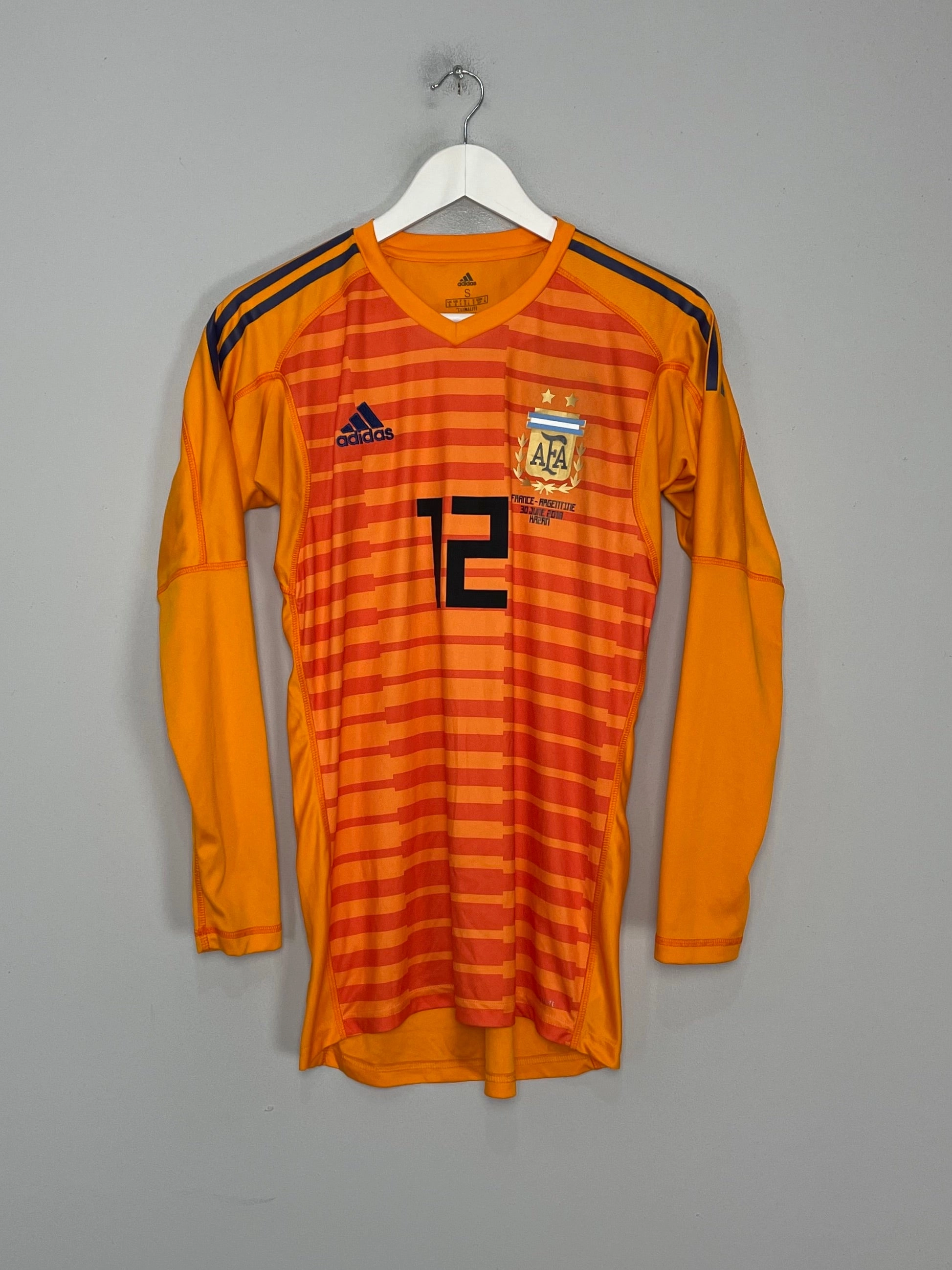 2018/19 ARGENTINA ARMANI #12 *PLAYER ISSUE* GK SHIRT (S) ADIDAS High Flexibility