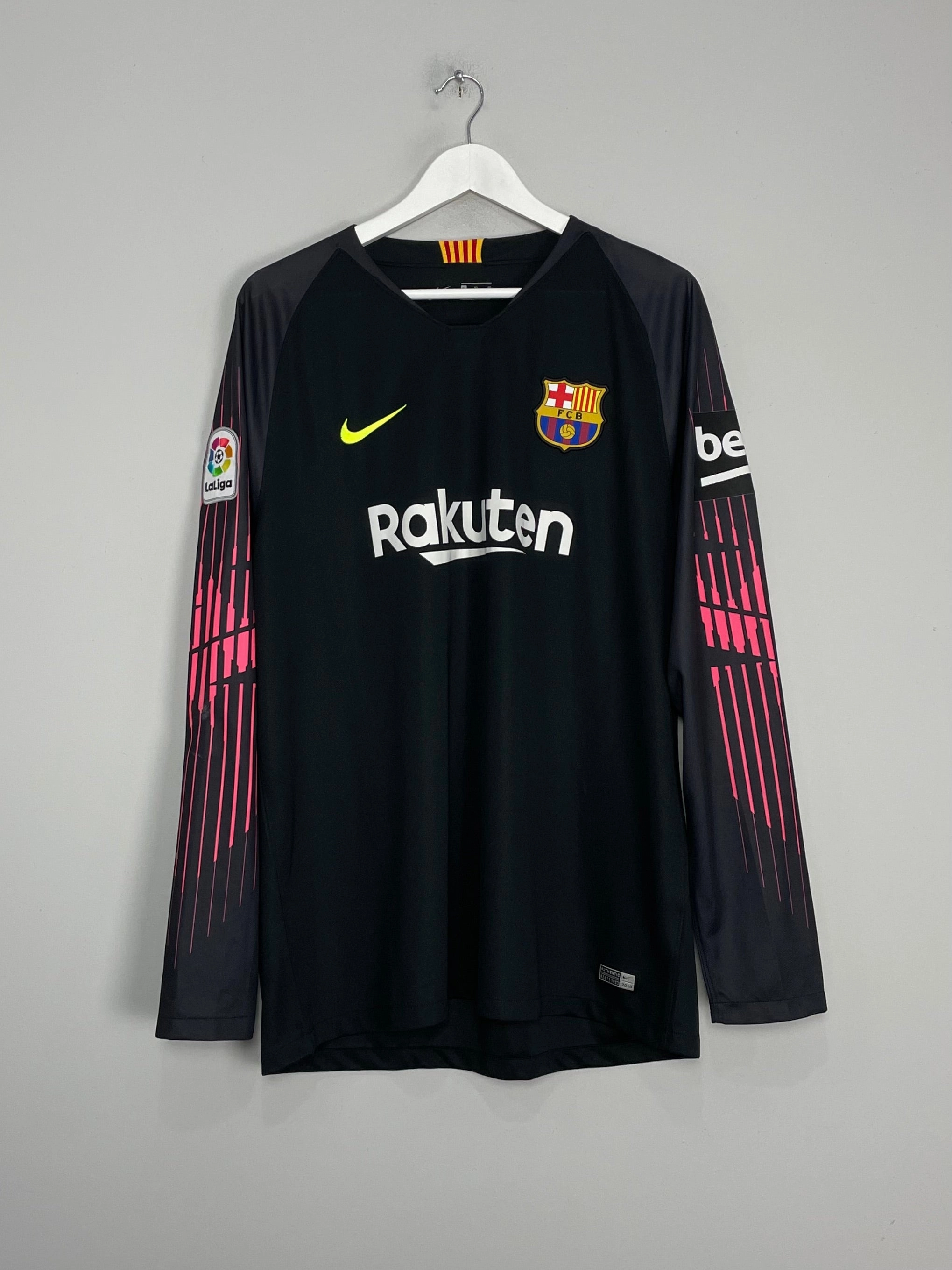 2018/19 BARCELONA GK SHIRT (XL) NIKE Reflective Trim Detail