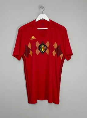 2018/19 BELGIUM HOME SHIRT (XL) ADIDAS Non Restrictive Movement Breathable Sportswear Fabric
