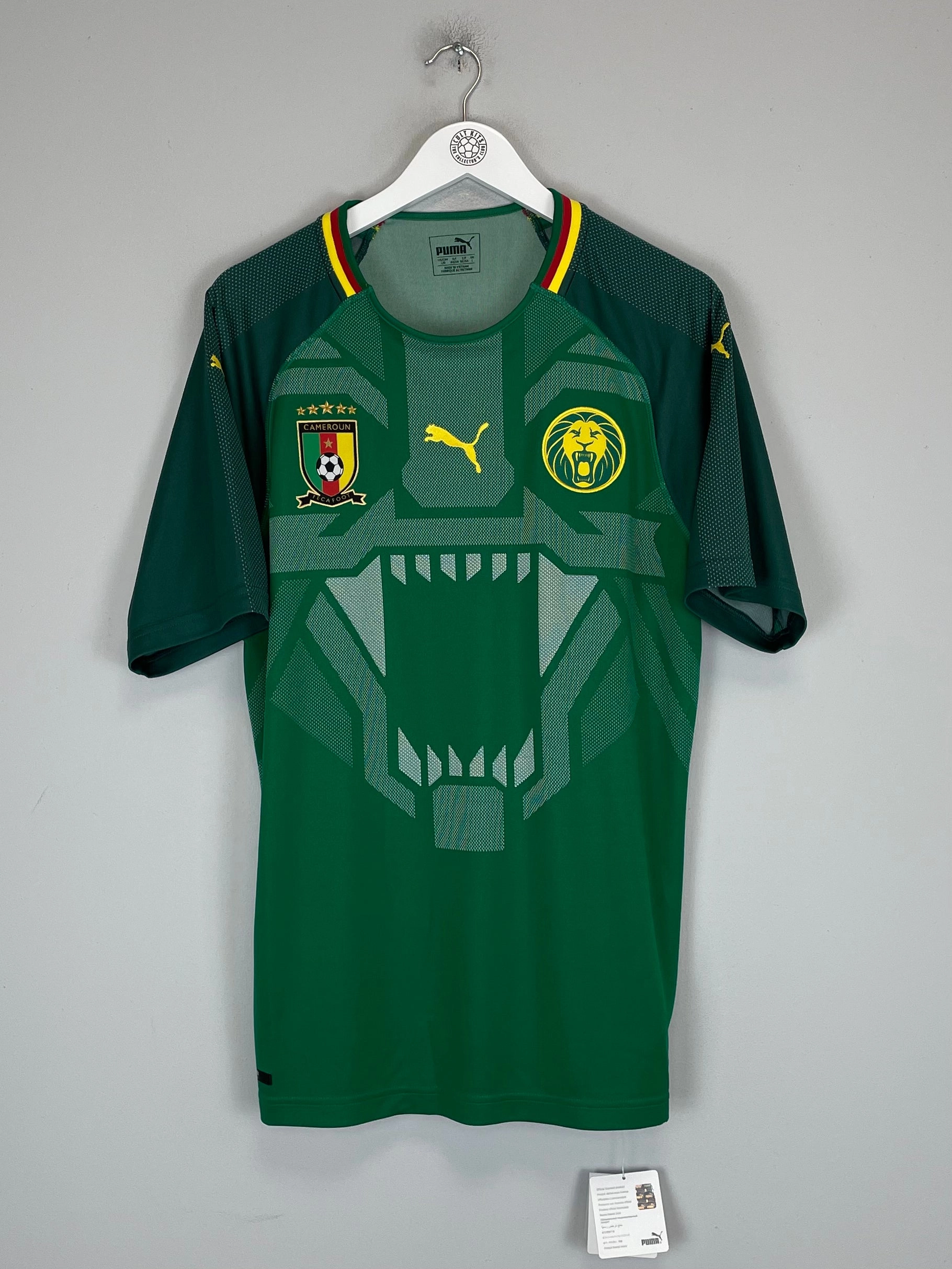 2018/19 CAMEROON *BNWT* HOME SHIRT (L) PUMA Soft Binding Edges