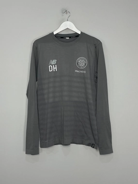 2018/19 CELTIC *STAFF ISSUE* TRAINING SHIRT (L) NEW BALANCE Refined fit Flexible Collar Design