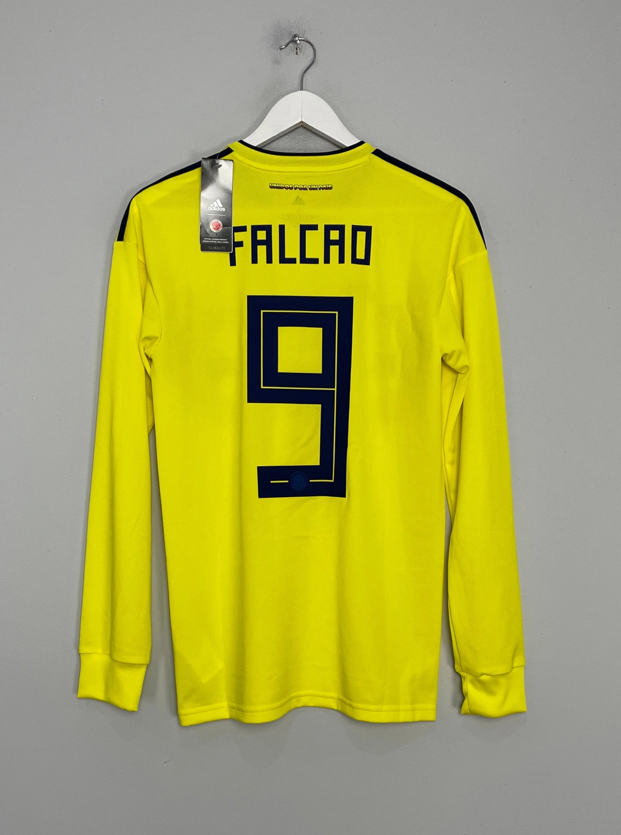 2018/19 COLOMBIA FALCAO #9 *BNWT* L/S HOME SHIRT (S) ADIDAS Eco Conscious Manufacturing Tagless Construction