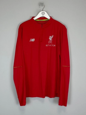 2018/19 LIVERPOOL 1/4 ZIP (XL) NEW BALANCE Streetwear Style