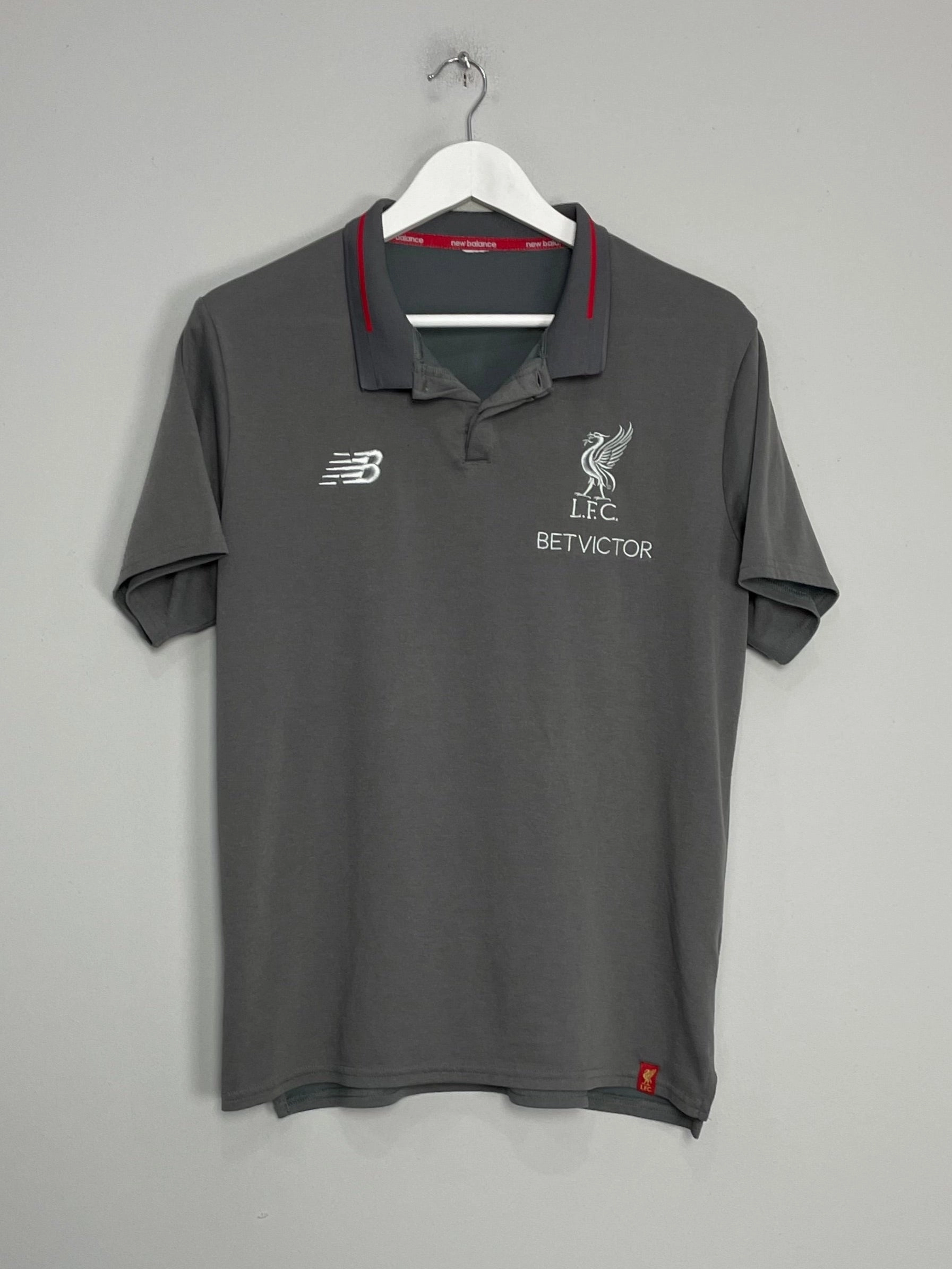 2018/19 LIVERPOOL POLO SHIRT (S) NEW BALANCE Non Restrictive Design Athlete Focus