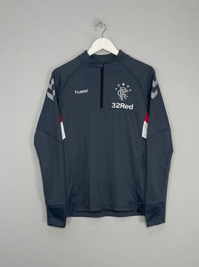 QuickDryMaterial Compression Fit Design 2018/19 RANGERS 1/4 TRAINING TOP (S) HUMMEL
