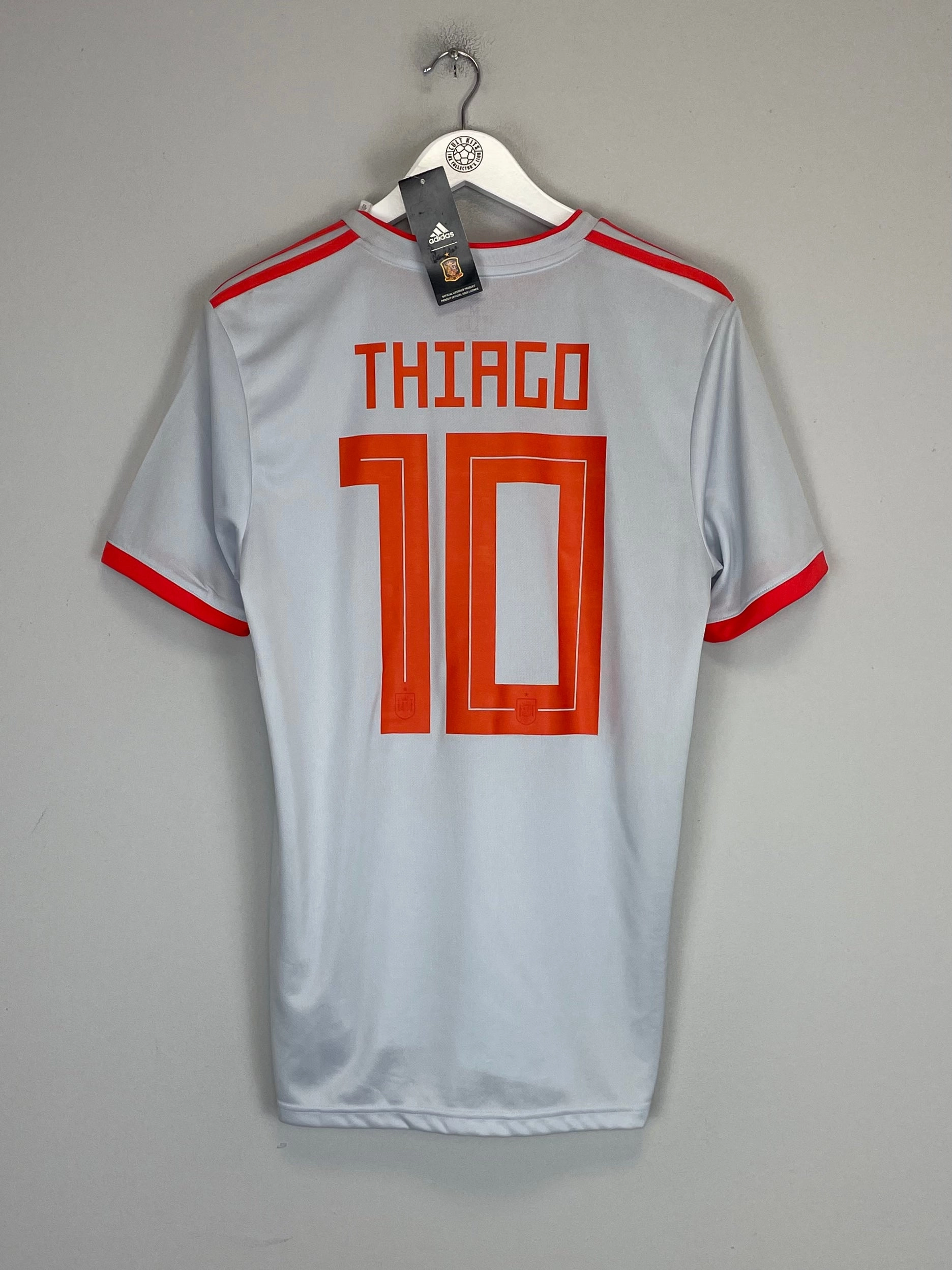 Lightweight Weave 2018/19 SPAIN THIAGO #10 *BNWT* AWAY SHIRT (M) ADIDAS