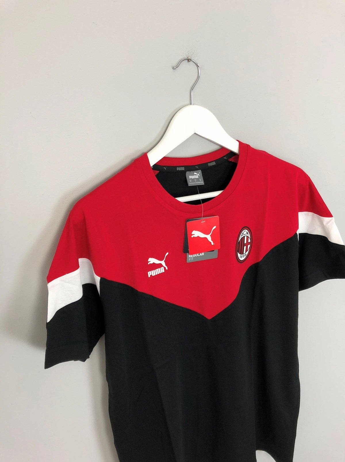2019/20 AC Milan *BNWT* Puma Iconic T-Shirt (Multiple Sizes) Non Chafing Edges
