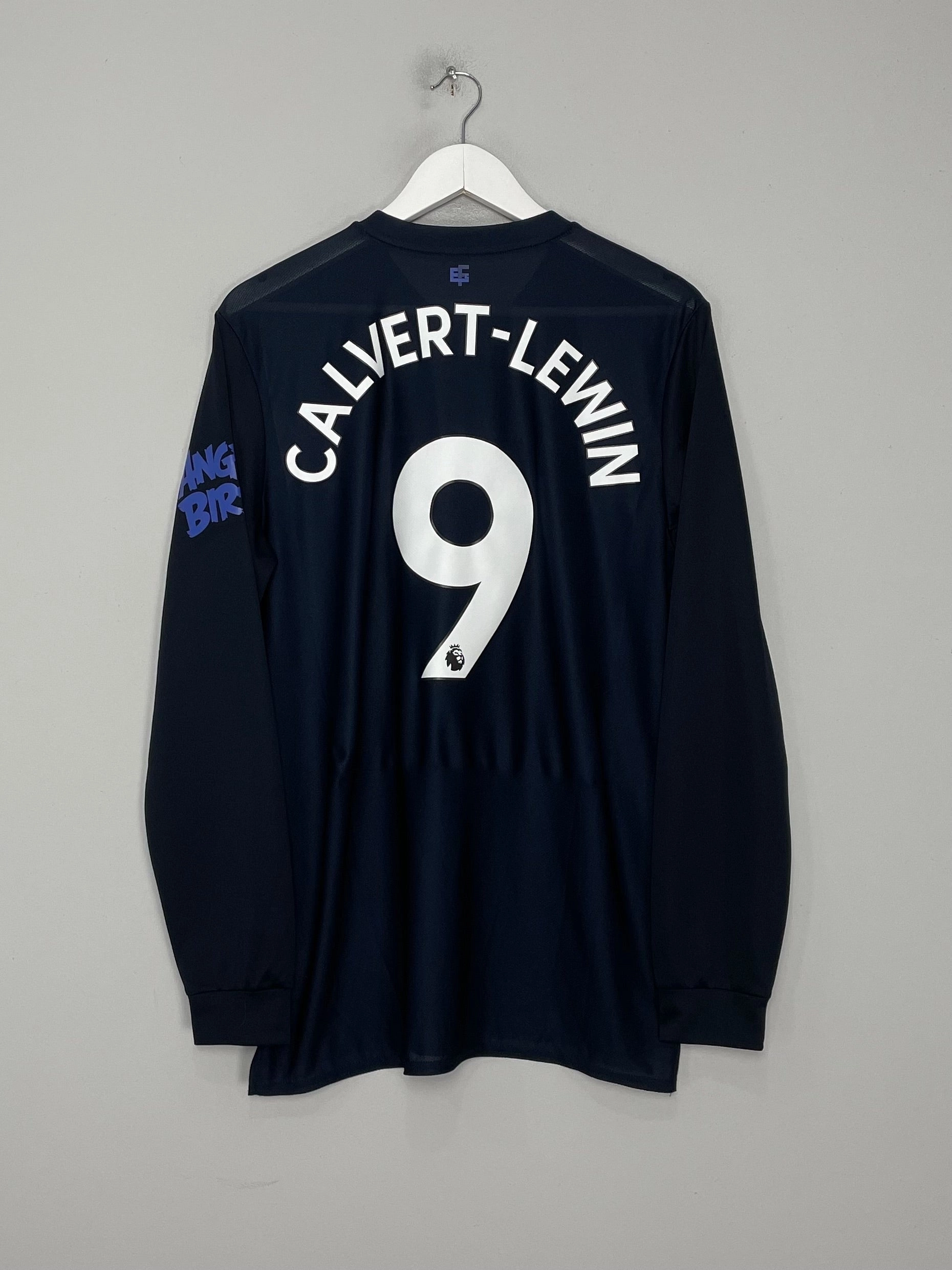 Moisture Wicking Design Ready To Move 2019/20 EVERTON CALVERT LEWIN #9 L/S THIRD SHIRT (L) UMBRO