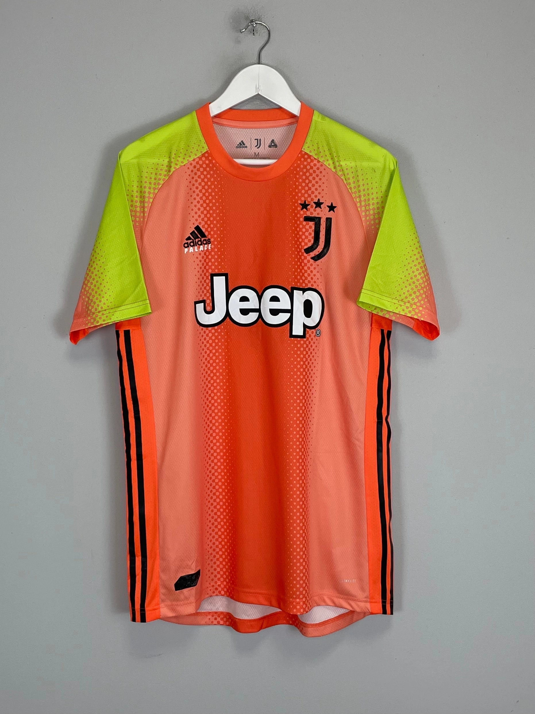 2019/20 JUVENTUS X PALACE *AUTHENTIC* GK SHIRT (M) ADIDAS Smooth Lock Stitching Hydrophobic Edge Taping