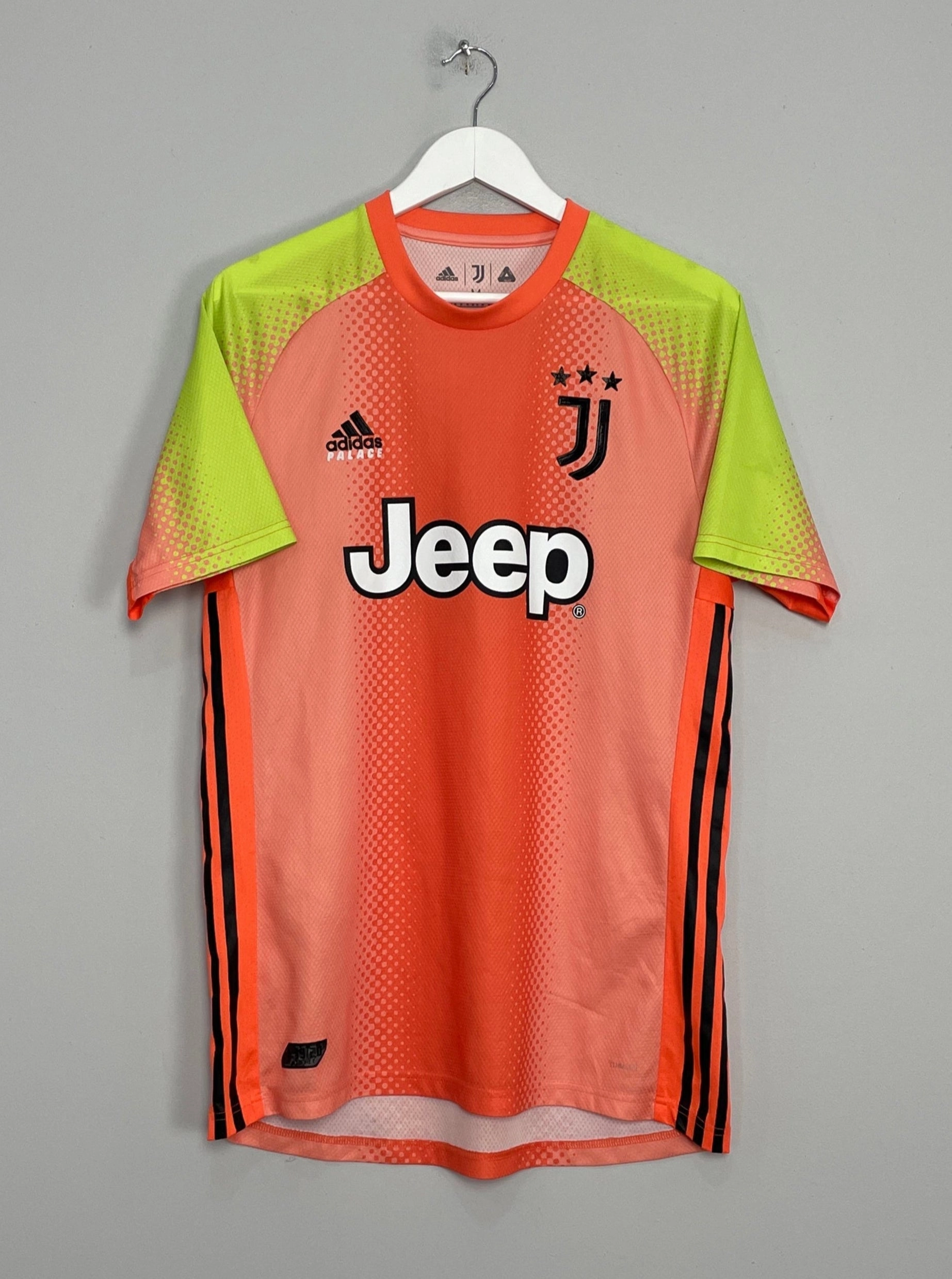 2019/20 JUVENTUS x PALACE SKATEBOARDS GK SHIRT (M) ADIDAS Garment Dyed Colorfastness Adaptable Fit