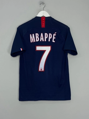 Abrasion Resistant Reinforcements 2019/20 PSG MBAPPE #7 *VAPORKNIT* HOME SHIRT (M) NIKE