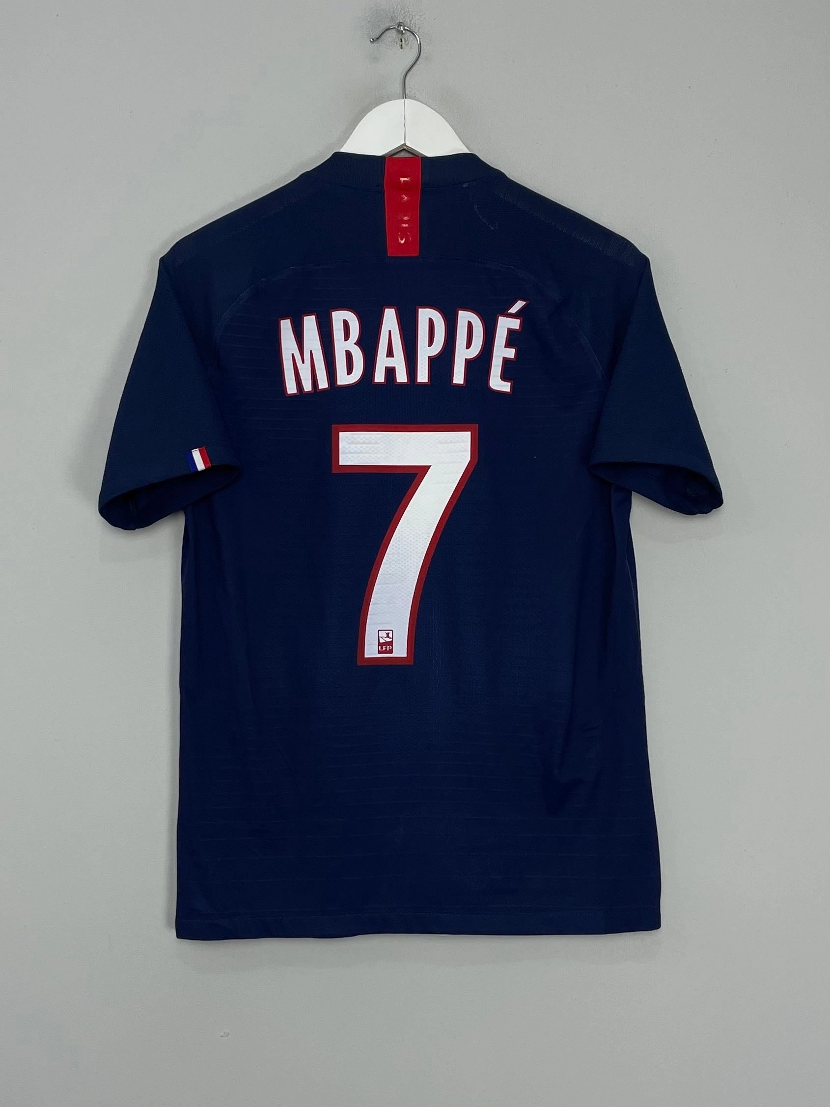 Abrasion Resistant Reinforcements 2019/20 PSG MBAPPE #7 *VAPORKNIT* HOME SHIRT (M) NIKE