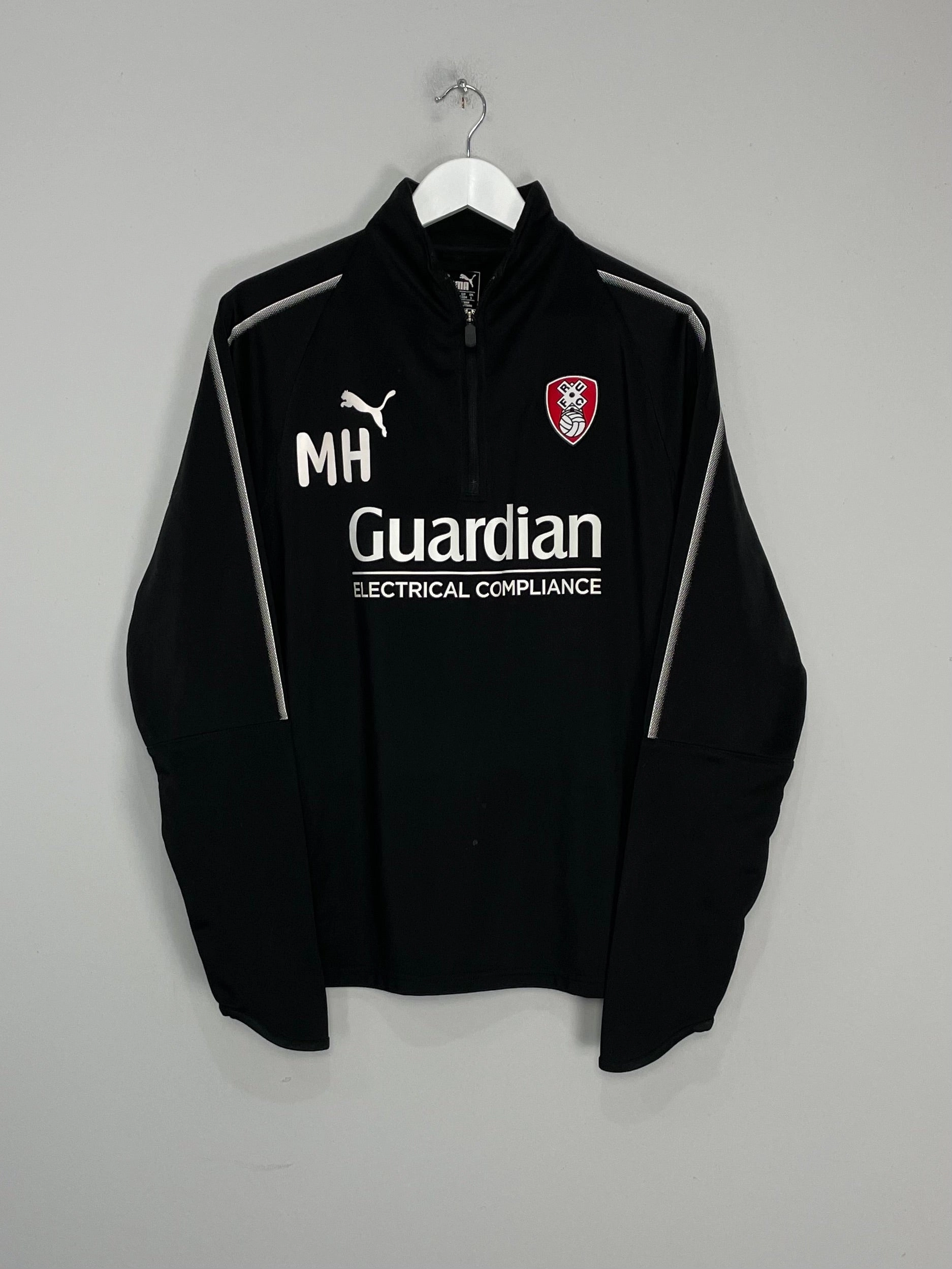 Stainless Steel Polyester 2020/21 ROTHERHAM 'MH' STAFF ISSUE 1/4 ZIP (L) PUMA