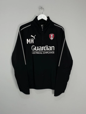 Stainless Steel Polyester 2020/21 ROTHERHAM 'MH' STAFF ISSUE 1/4 ZIP (L) PUMA