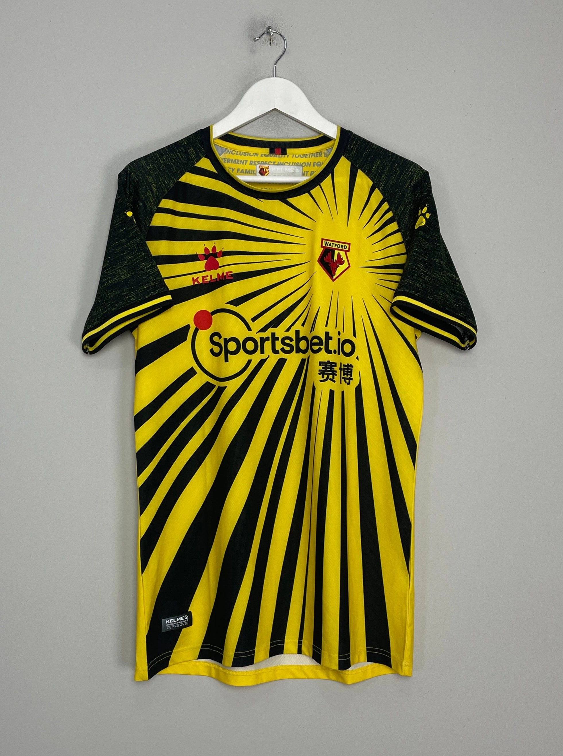 2020/21 WATFORD HOME SHIRT (XXL) KELME Anti Pilling Process No Slip Grip Finish