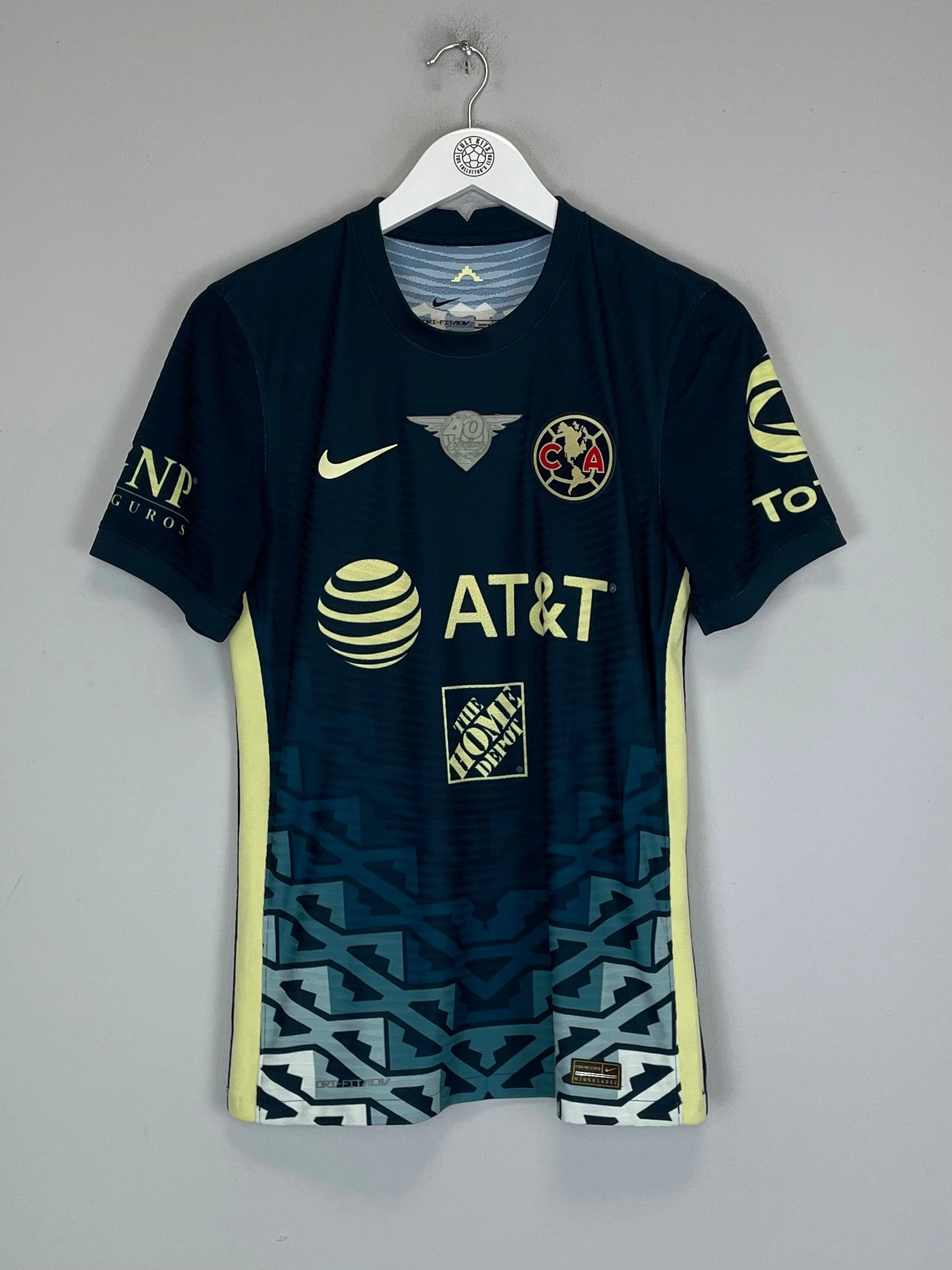 2021/22 CLUB AMERICA AQUINO #5 *AUTHENTIC* HOME SHIRT (S) NIKE Smooth Finish Sweat Management Technology