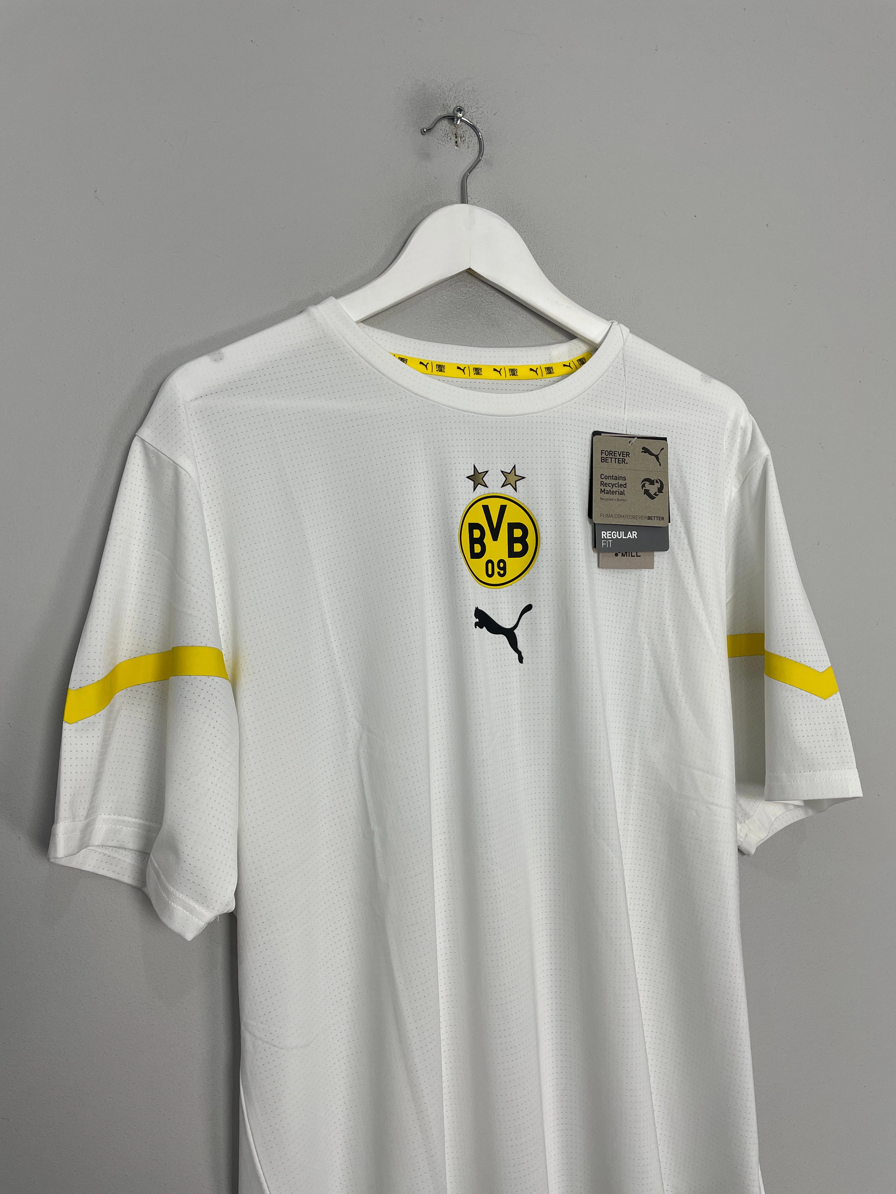 2021/22 Dortmund *BNWT* Pre-match Shirt (Multiple Sizes) Puma Endurance Wear Static Resistant Fabric