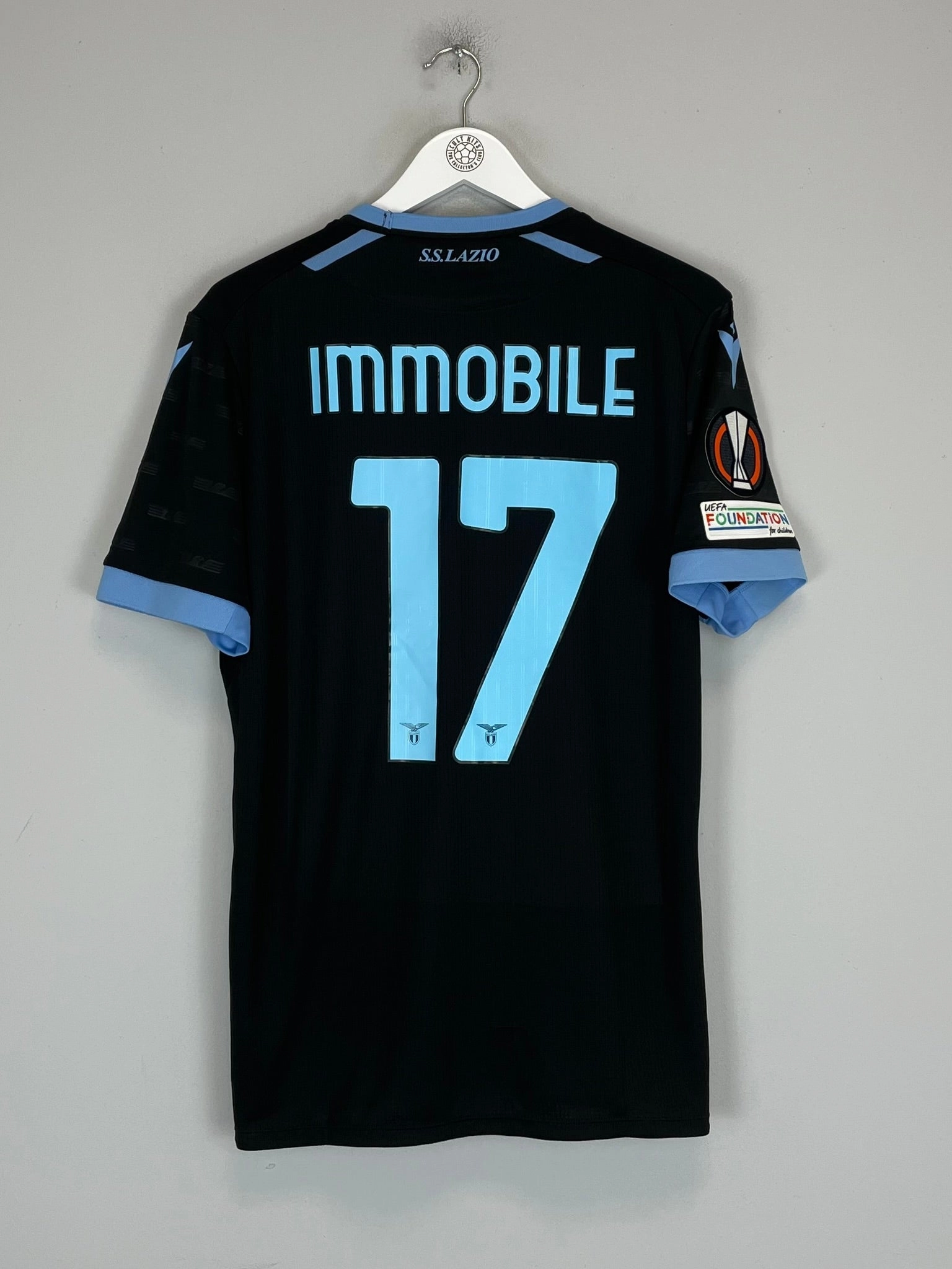 High Motion 2021/22 LAZIO IMMOBILE #17 E/L *MATCH ISSUE* THIRD SHIRT (L) MACRON