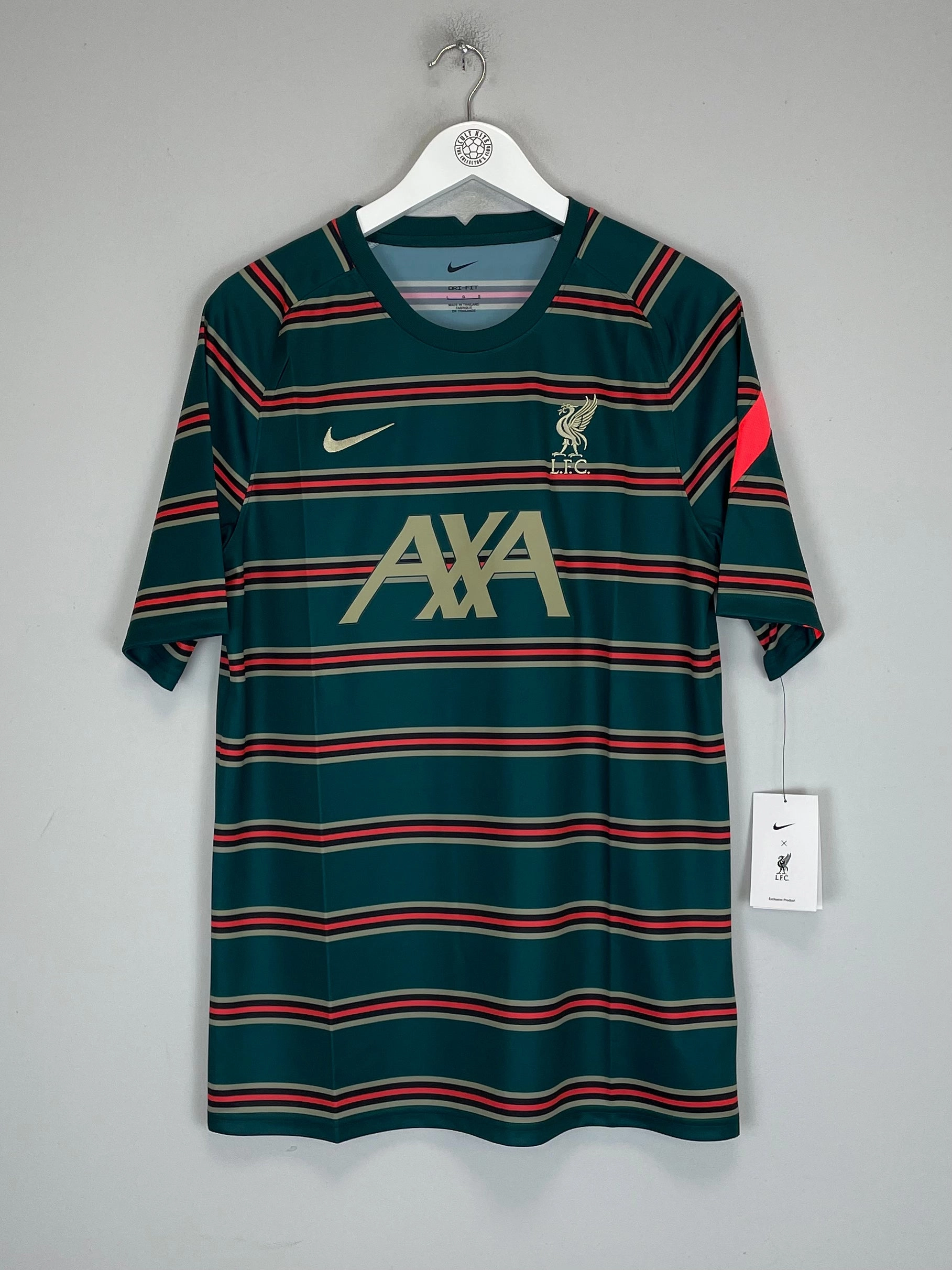 2021/22 LIVERPOOL *BNWT* PRE MATCH SHIRT (L) NIKE Performance Ready Relaxed Fit Technology