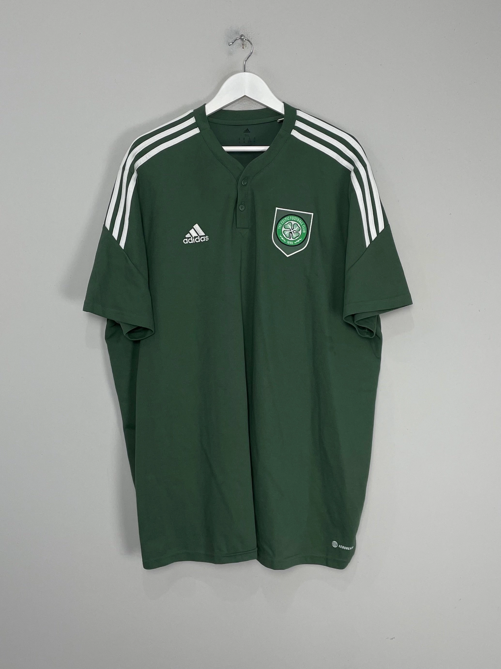 2022/23 CELTIC POLO SHIRT (XXXL) ADIDAS Sweat Wicking Technology Lightweight Weave