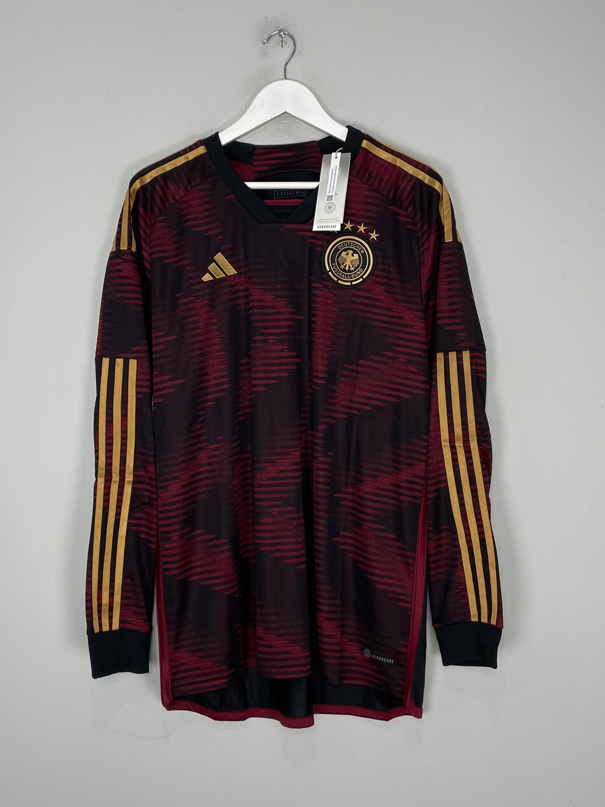 2022/23 Germany *BNWT* L/S Away Shirt (Multiple Sizes) Adidas Ultimate Comfort Lining Easy Stretch
