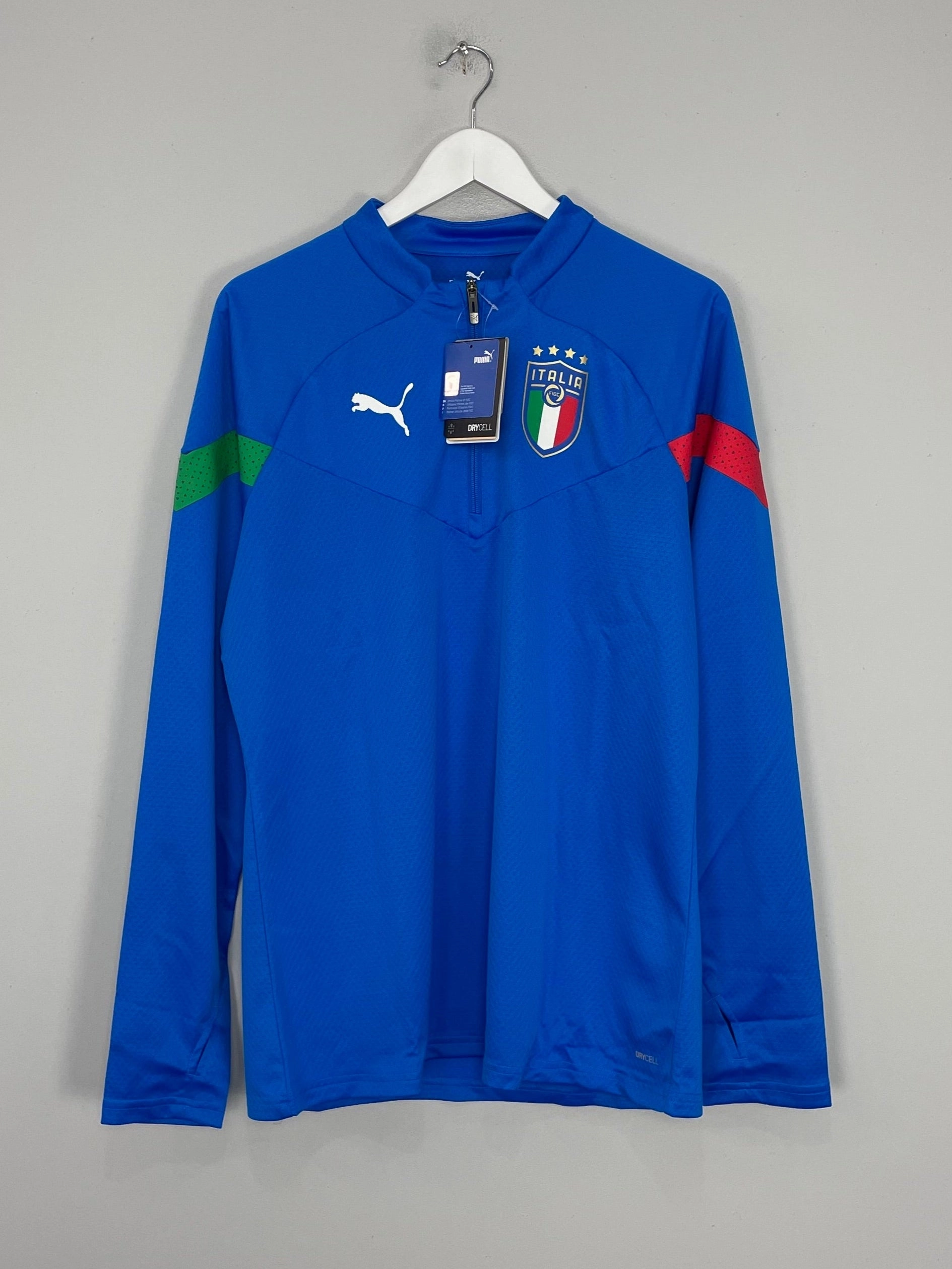 Eco Friendly Production Core Feel 2022/23 Italy *BNWT* 1/4 Zip Training Jumper (Multiple Sizes) Puma