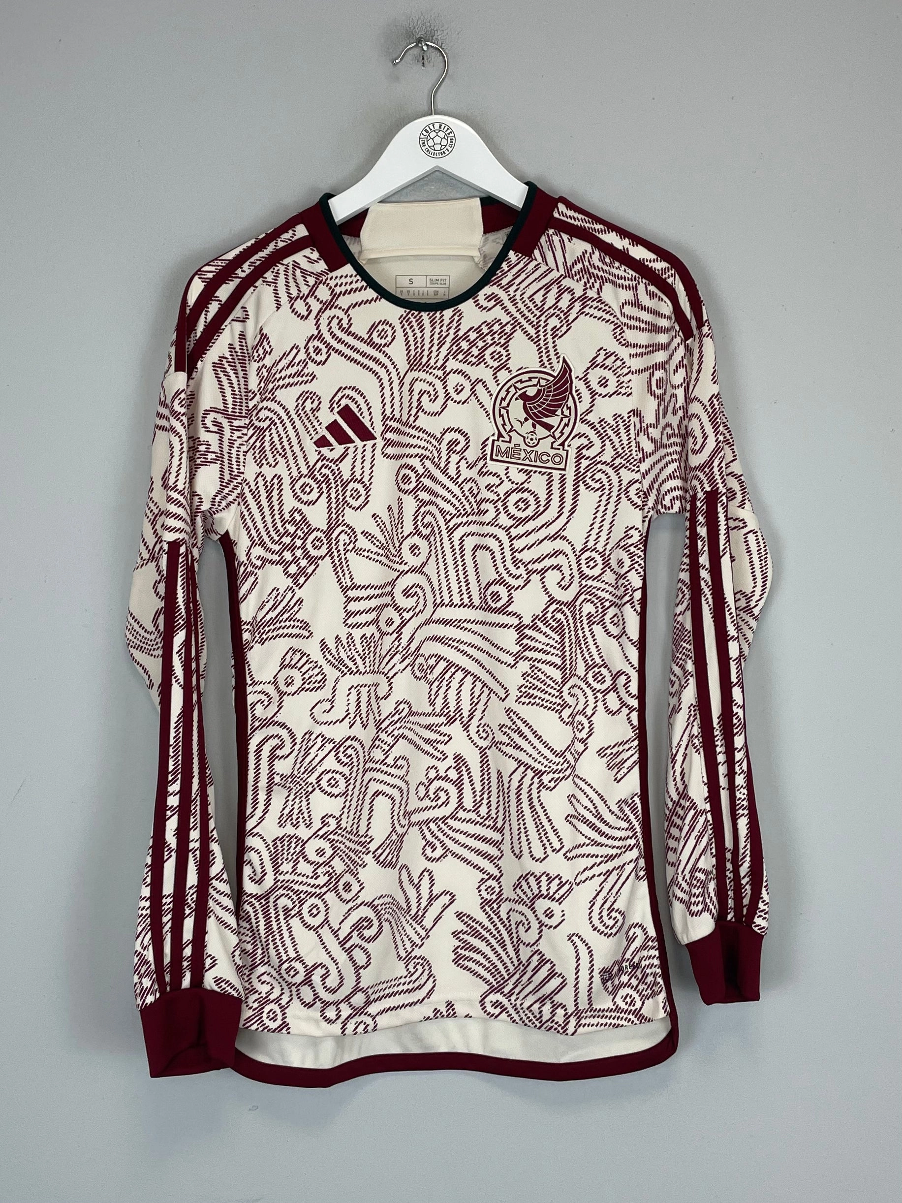 2022/23 MEXICO *SIGNED* L/S AWAY SHIRT (S) ADIDAS Pre Shrunk Material