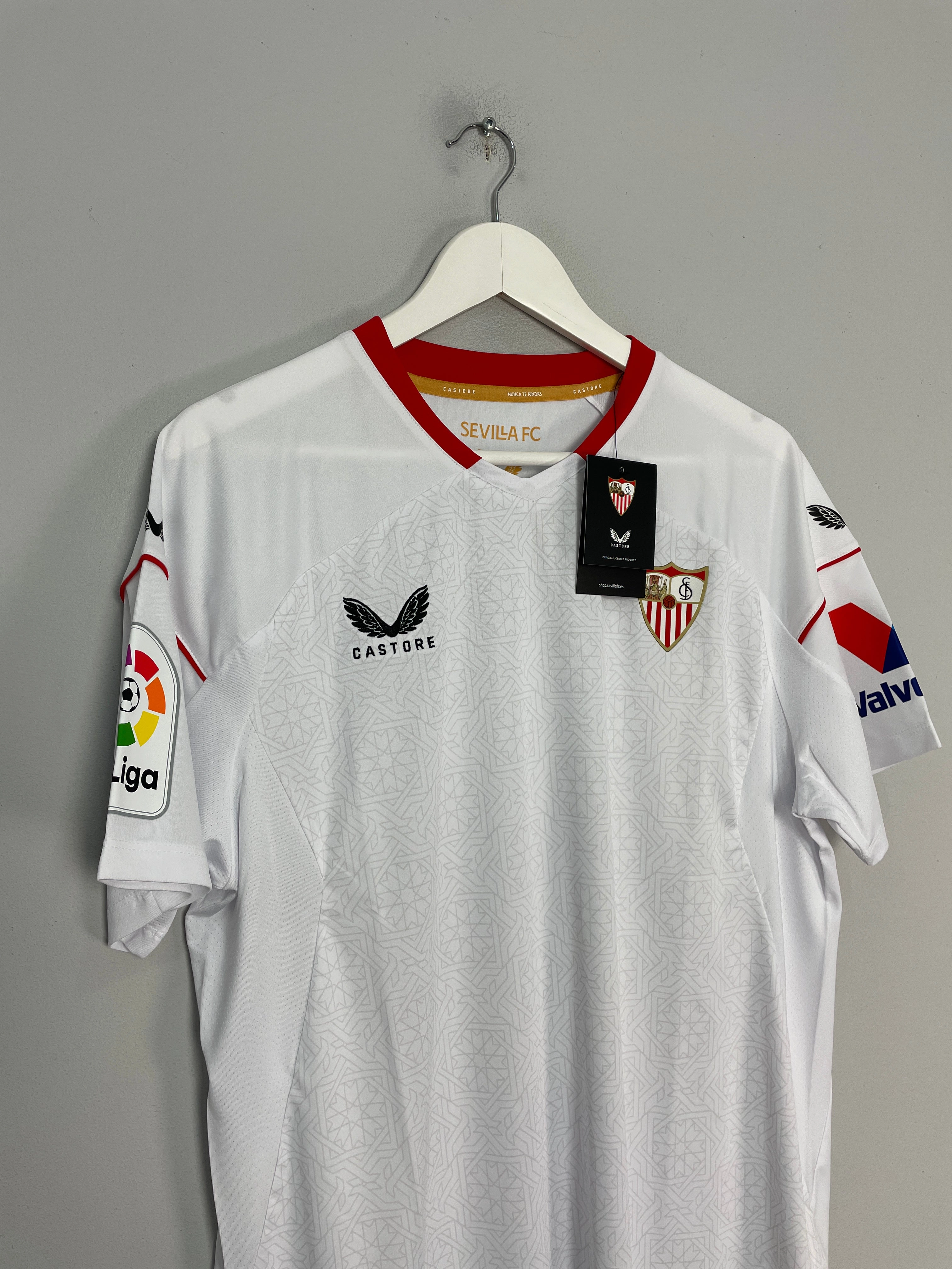 Power Comfort Heat Transfer Graphics 2022/23 Sevilla *BNWT* Home Shirt (Multiple Sizes) Castore