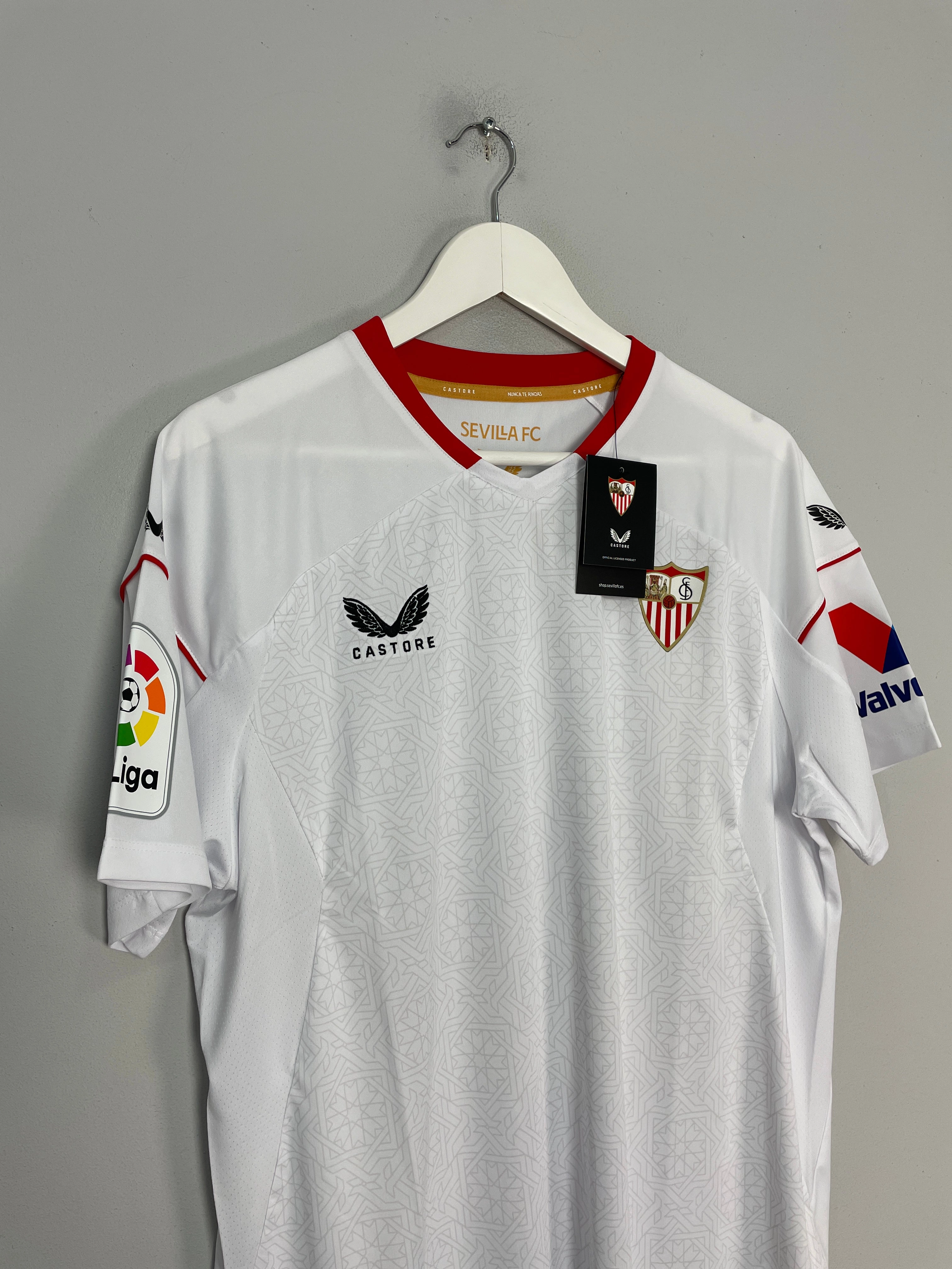 2022/23 Sevilla *BNWT* Home Shirt (Multiple Sizes) Castore Low Bulk Construction Slim Profile