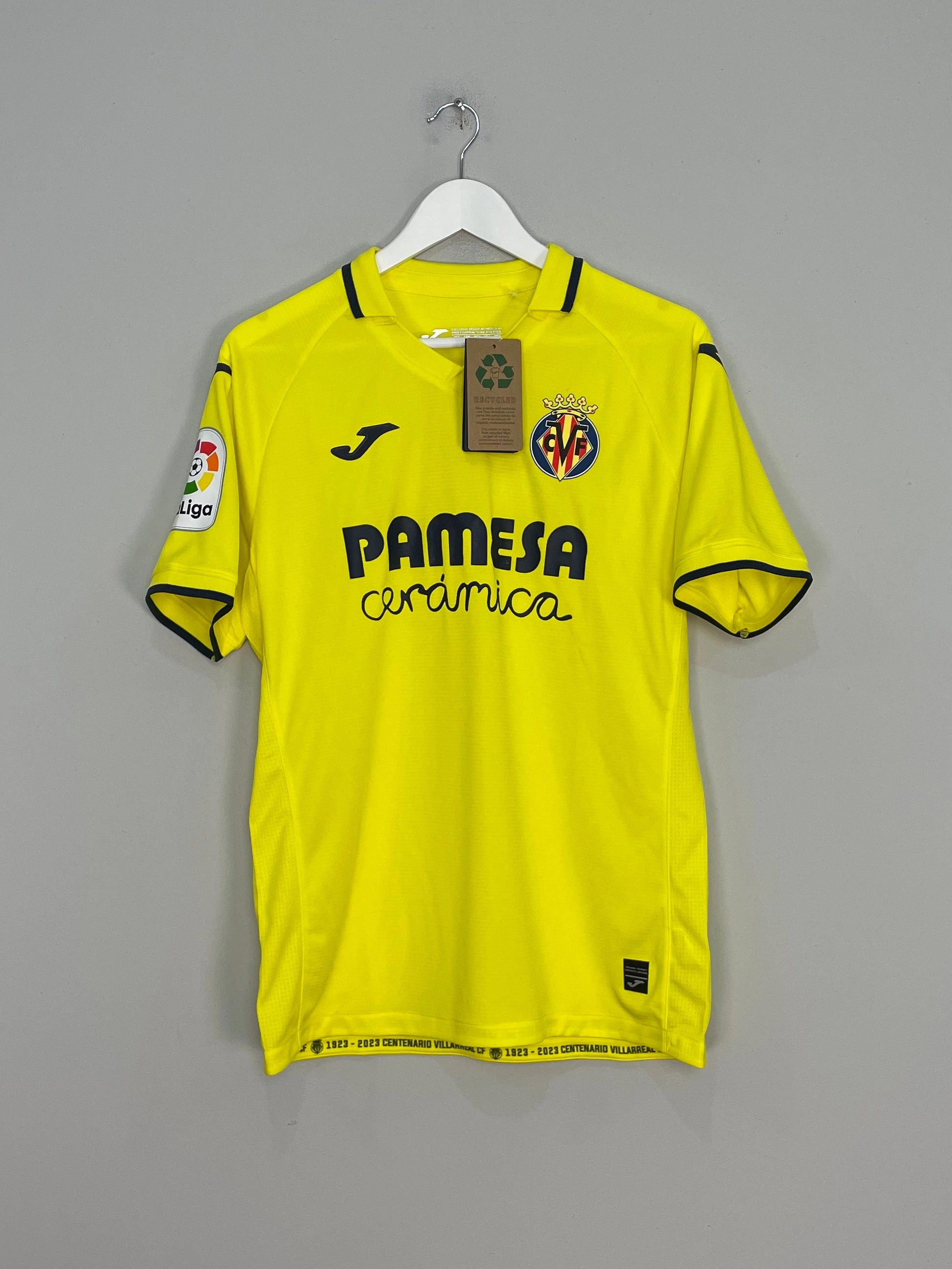 2022/23 Villarreal *BNWT* Home Shirt (Multiple Sizes) Joma Contrast Binding