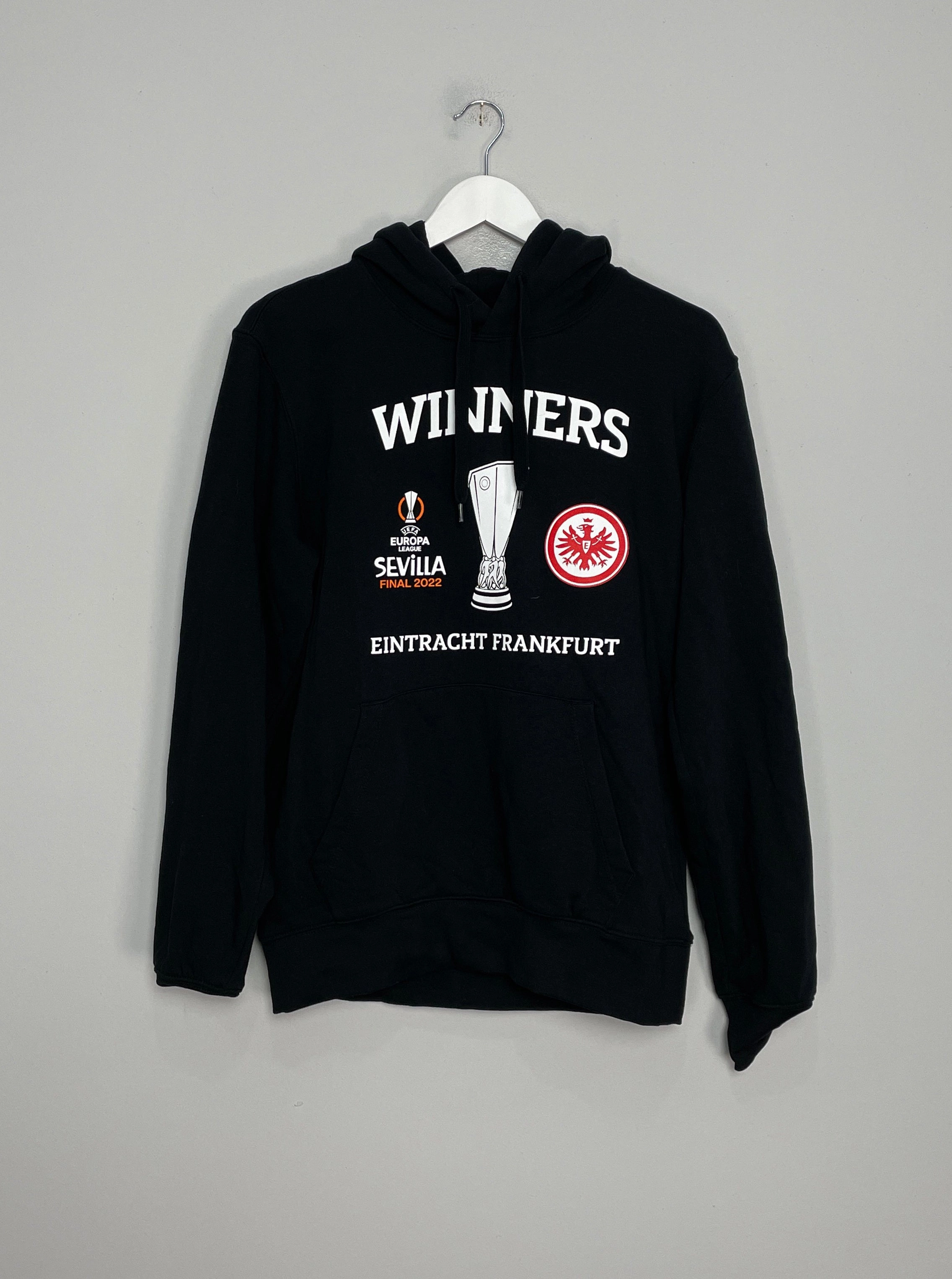 2022 EINTRACHT FRANKFURT EUROPA LEAGUE WINNERS HOODIE (M) OFFICIAL MERCHANDISE product custom made perfection