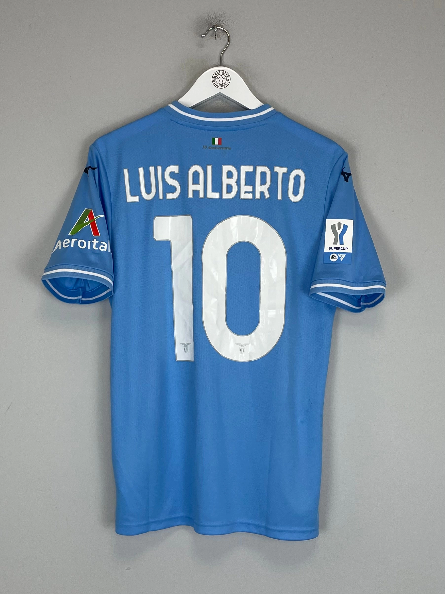 2023/24 LAZIO LUIS ALBERTO #10 *MATCH ISSUE* HOME SHIRT (M) MIZUNO Natural Feel