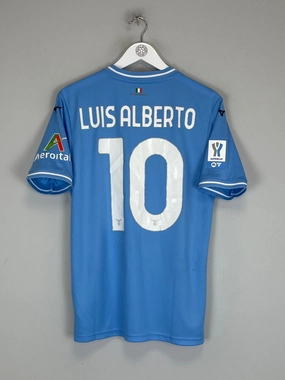 2023/24 LAZIO LUIS ALBERTO #10 *MATCH ISSUE* HOME SHIRT (M) MIZUNO Natural Feel