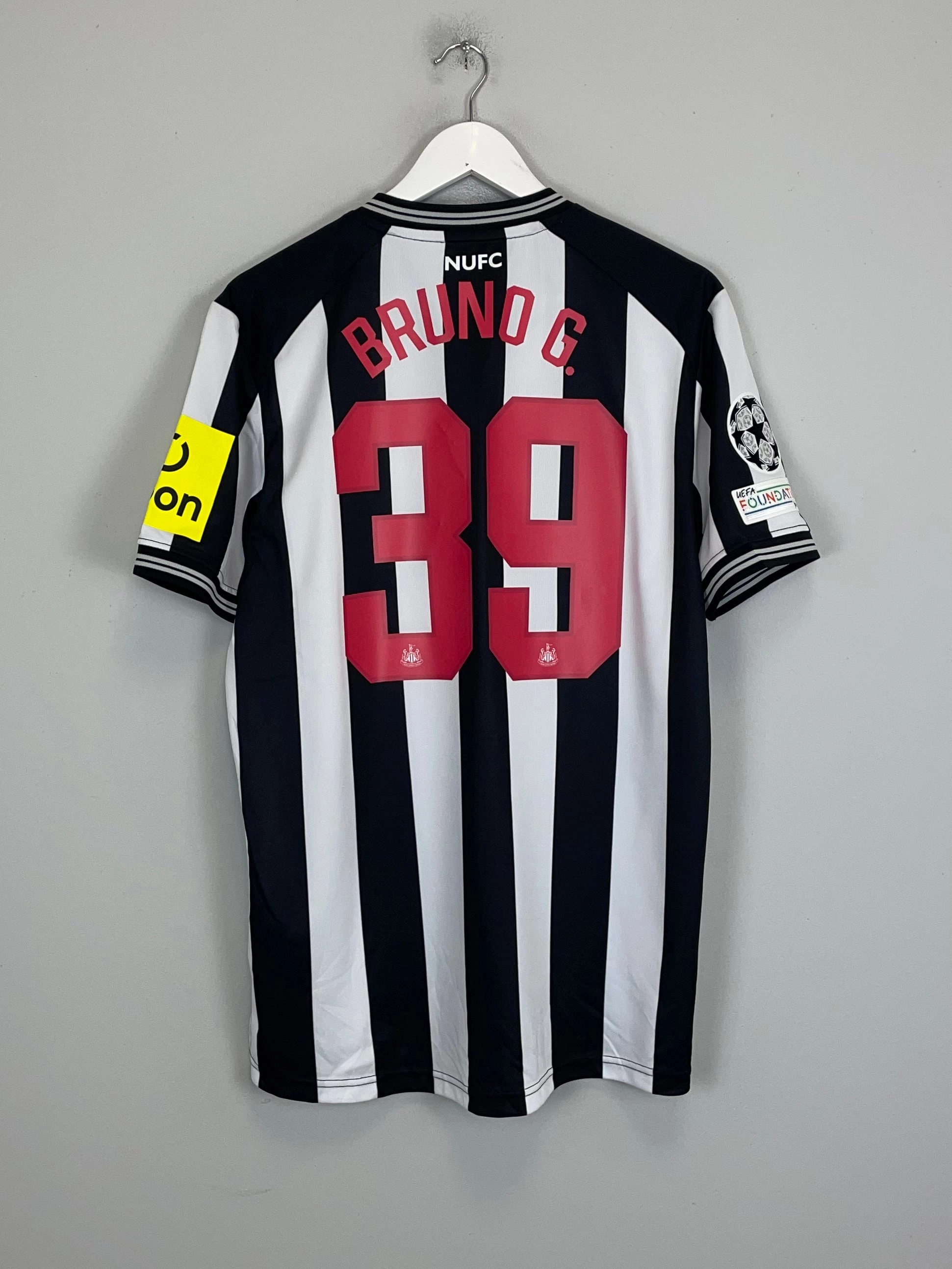 Moisture Wicking Textile Technology Comfort Plus 2023/24 Newcastle United Bruno G. #39 C/L BNWOT Home Shirt (Multiple Sizes) Castore