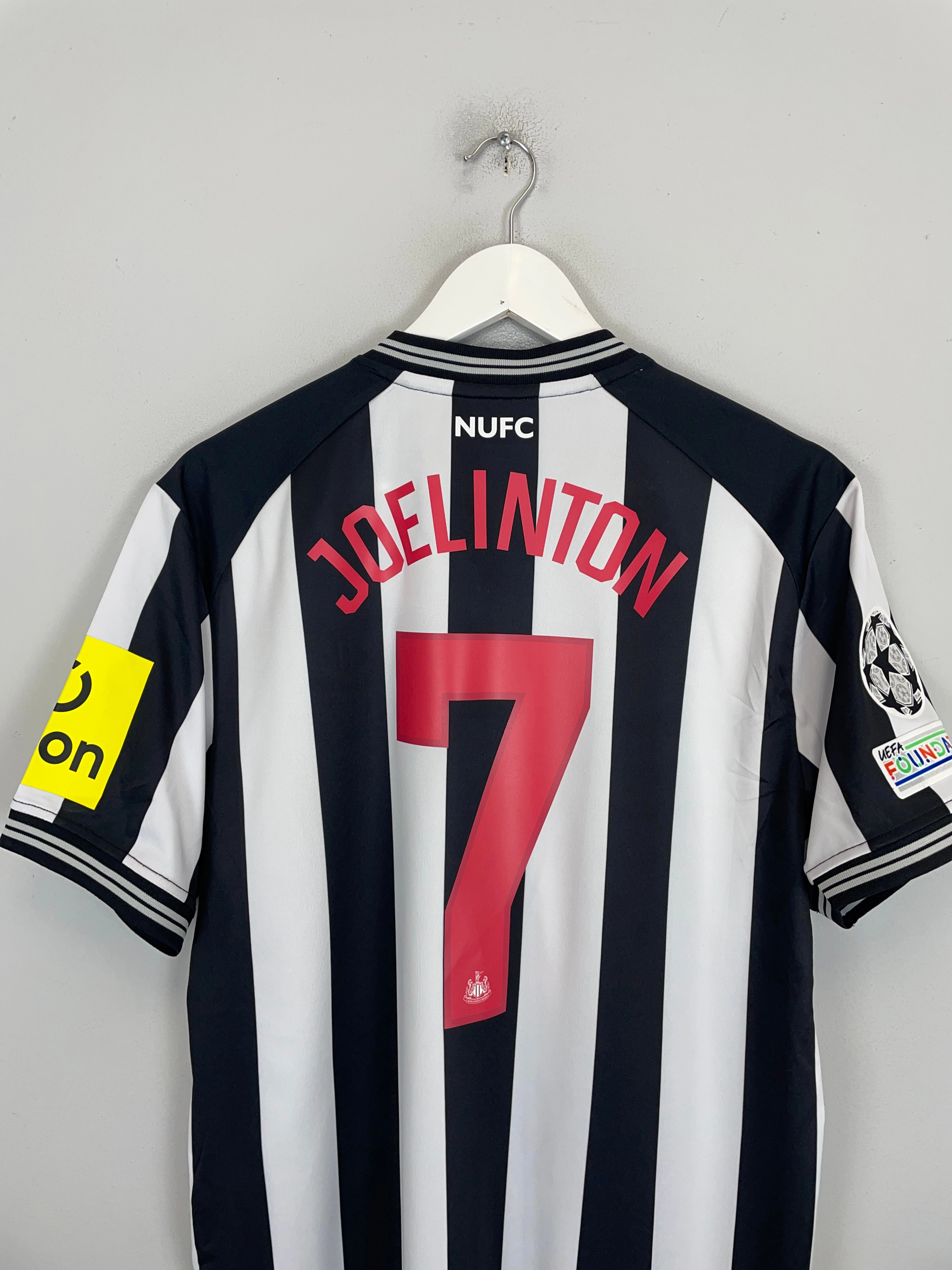 2023/24 Newcastle United Joelinton #7 C/L *BNWOT* Home Shirt (Multiple Sizes) Castore All-Day Gear Ventilated Mesh Panel