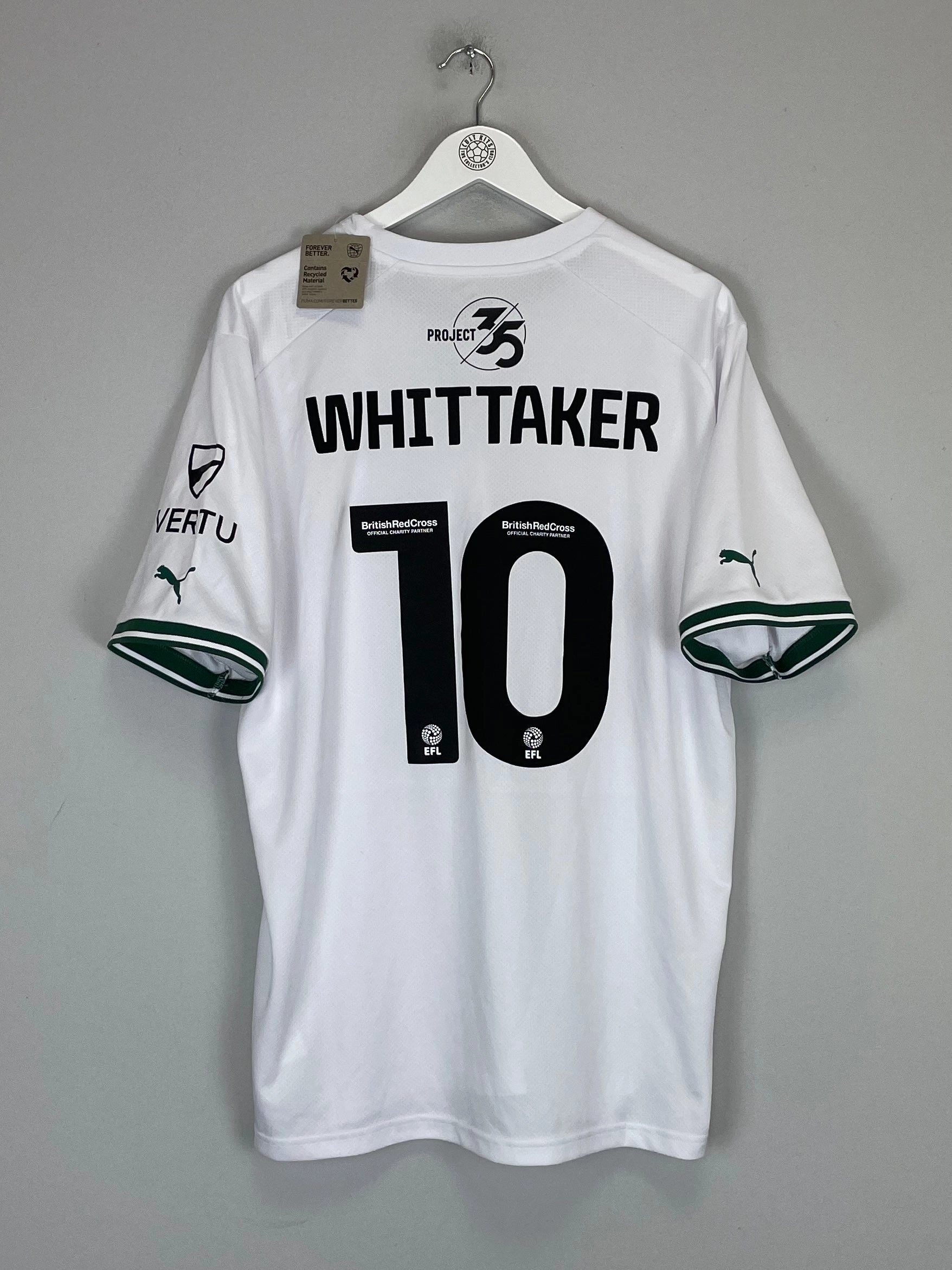 2023/24 PLYMOUTH ARGYLE WHITTAKER #10 *BNWT* AWAY SHIRT (XXL) PUMA Enhanced Durability Reinforcement Sport Ready Gear
