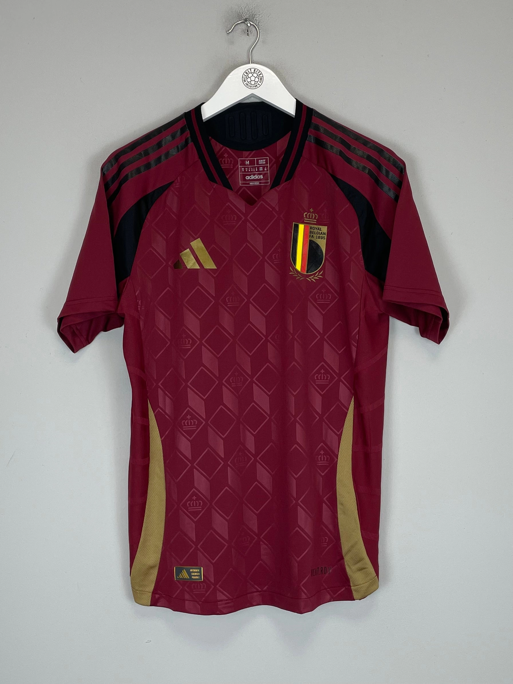 Timeless Design 2024/25 BELGIUM *AUTHENTIC* HOME SHIRT (M) ADIDAS