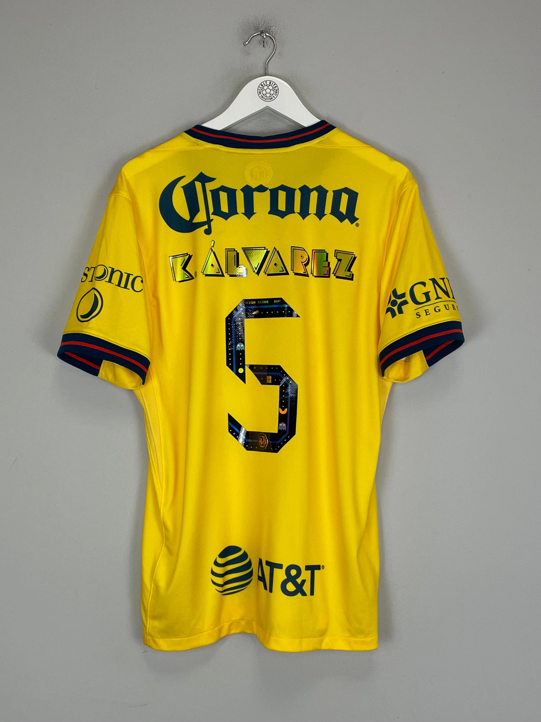 2024/25 Club America Alvarez #5 *BNWOT* Pac-Man Home Shirt (Multiple Sizes) Nike Fit Tech Stretchable Knit Material