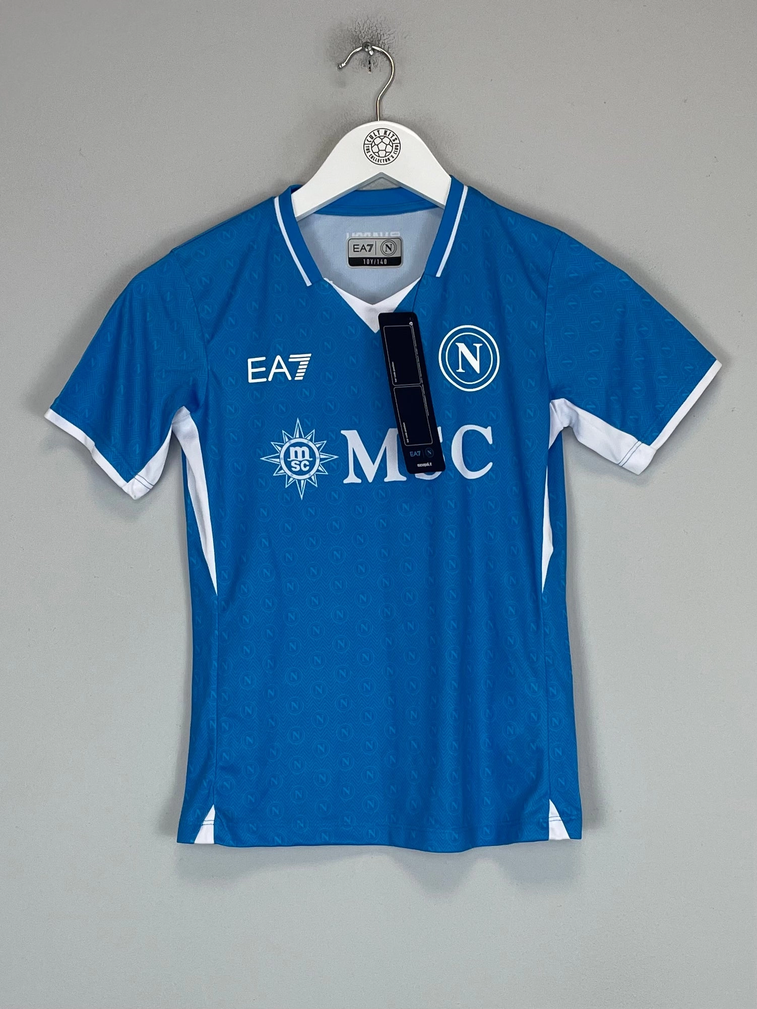 2024/25 Napoli *BNWT* Stadium Home Shirt (Kids - Multiple Sizes) EA7 Dynamic Feel Sweat Wicking