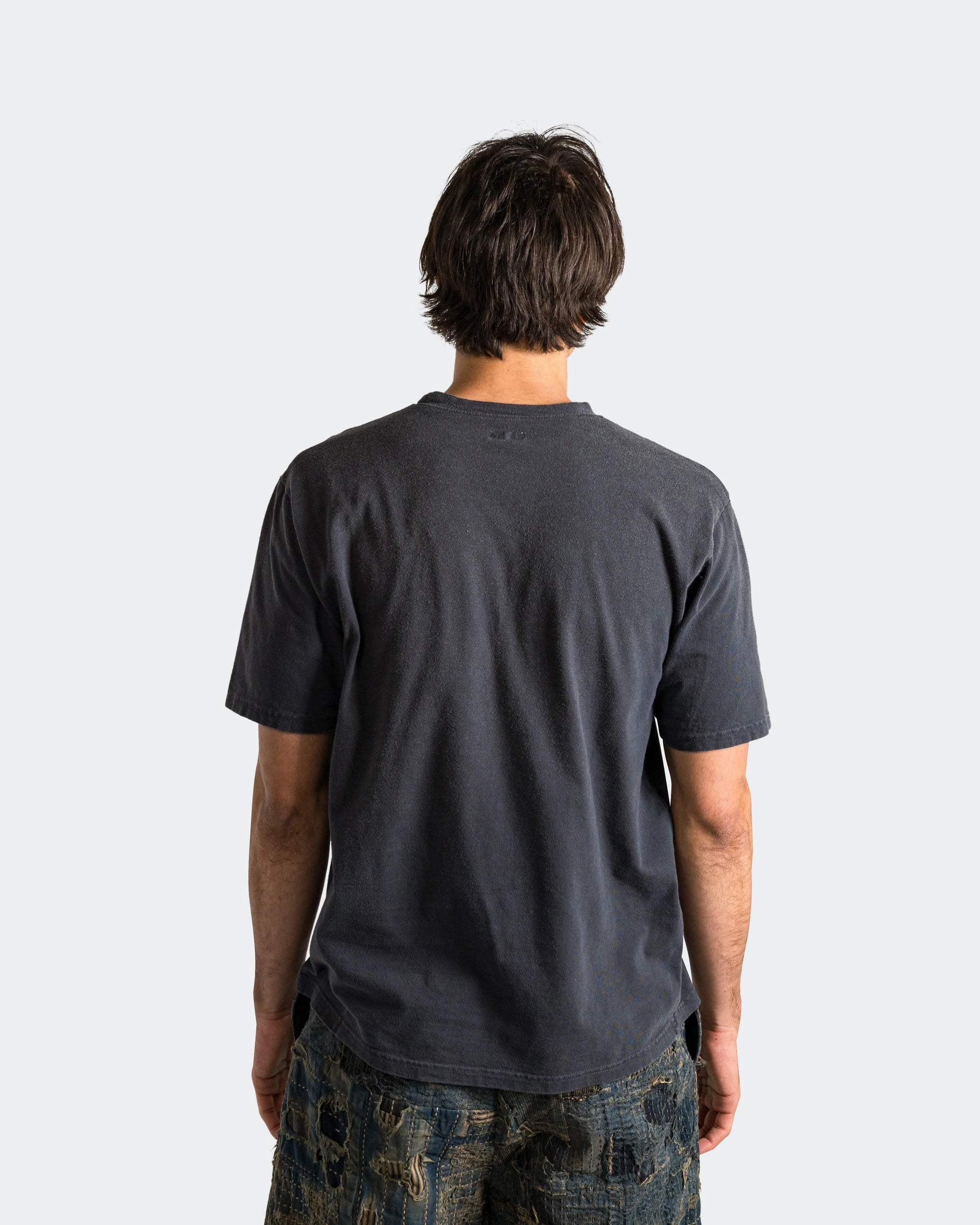 20/-Jersey Crew T PECKISH Rain Skull - Black FadeResistant Coating City Outfit