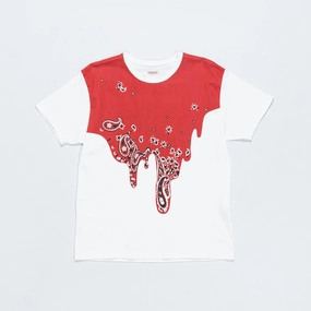20/-Jersey Crew T (TOROTORO BANDANA) - Red sequined details Fashion-Forward Look